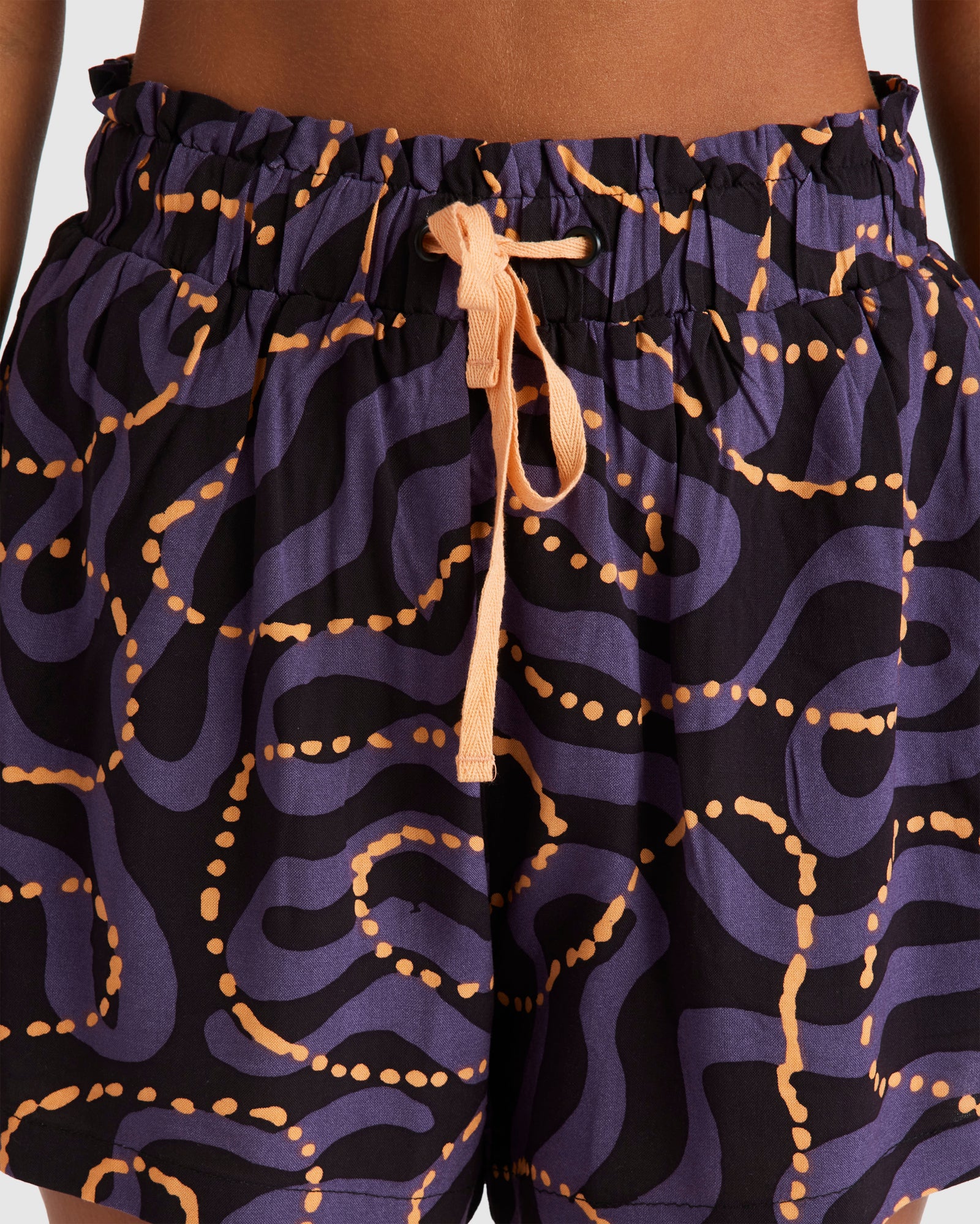 Womens Otis Mangrove Elastic Waist Shorts