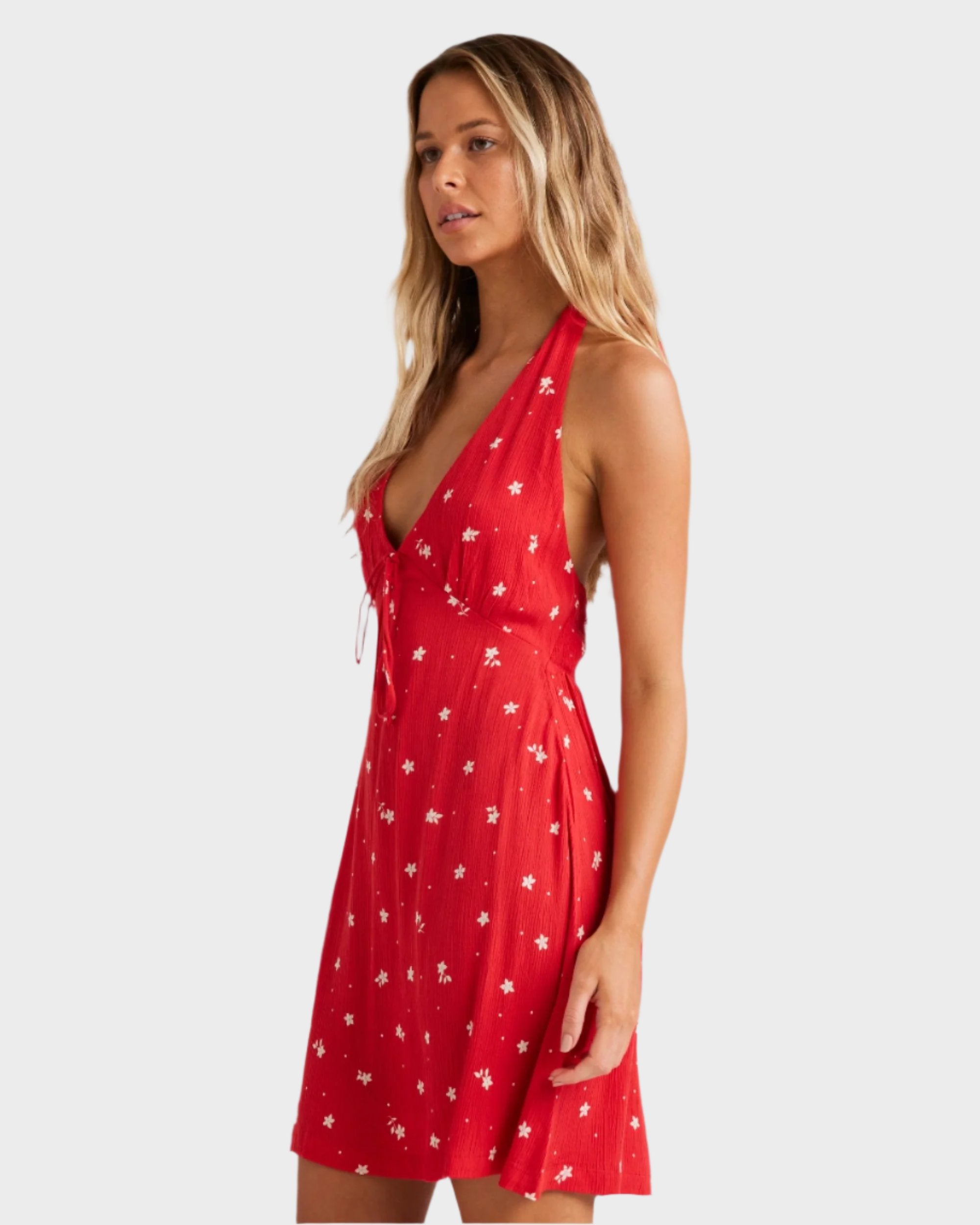 Womens Darlin Halter Mini Dress