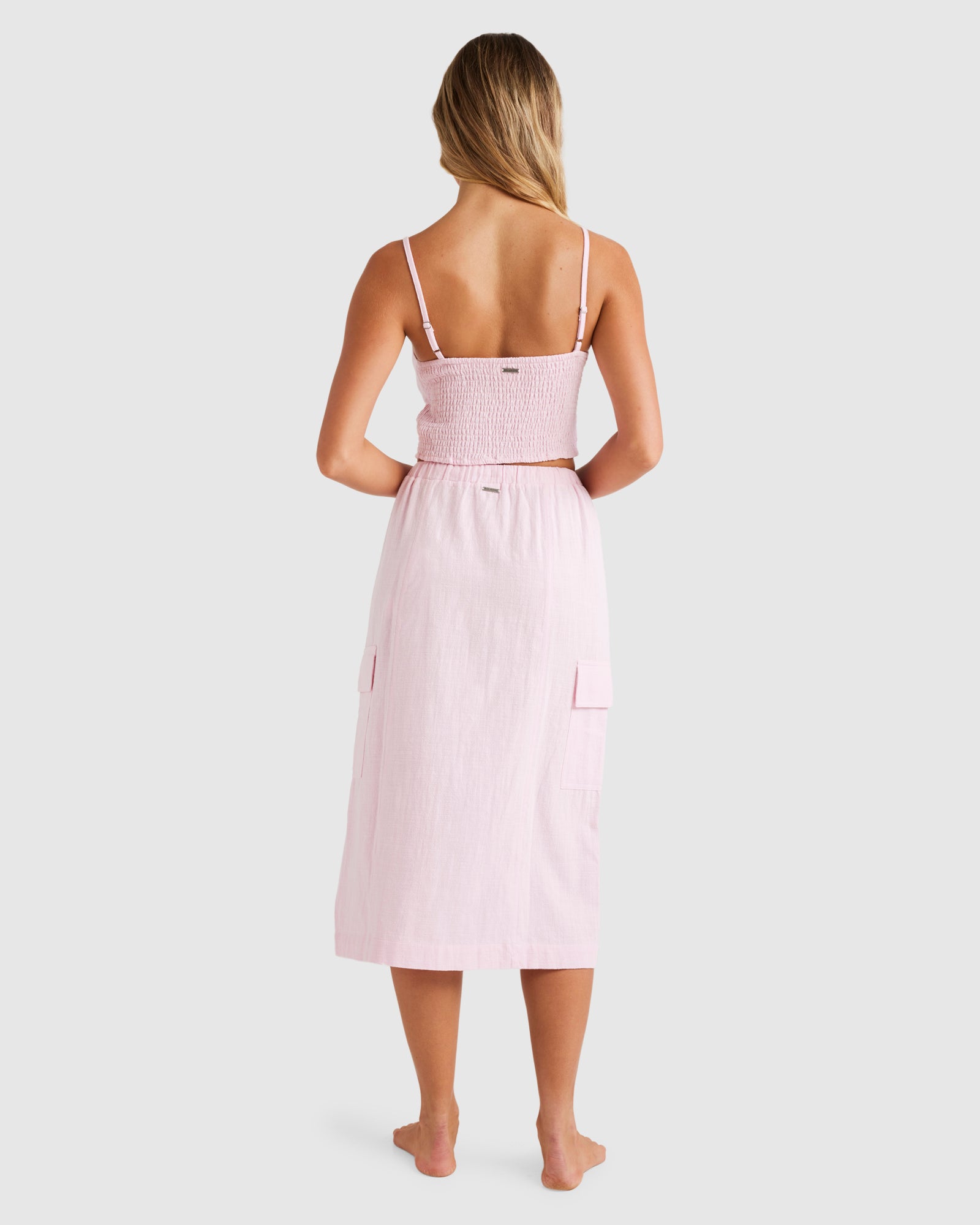 Womens Sunny Cargo Midi Skirt