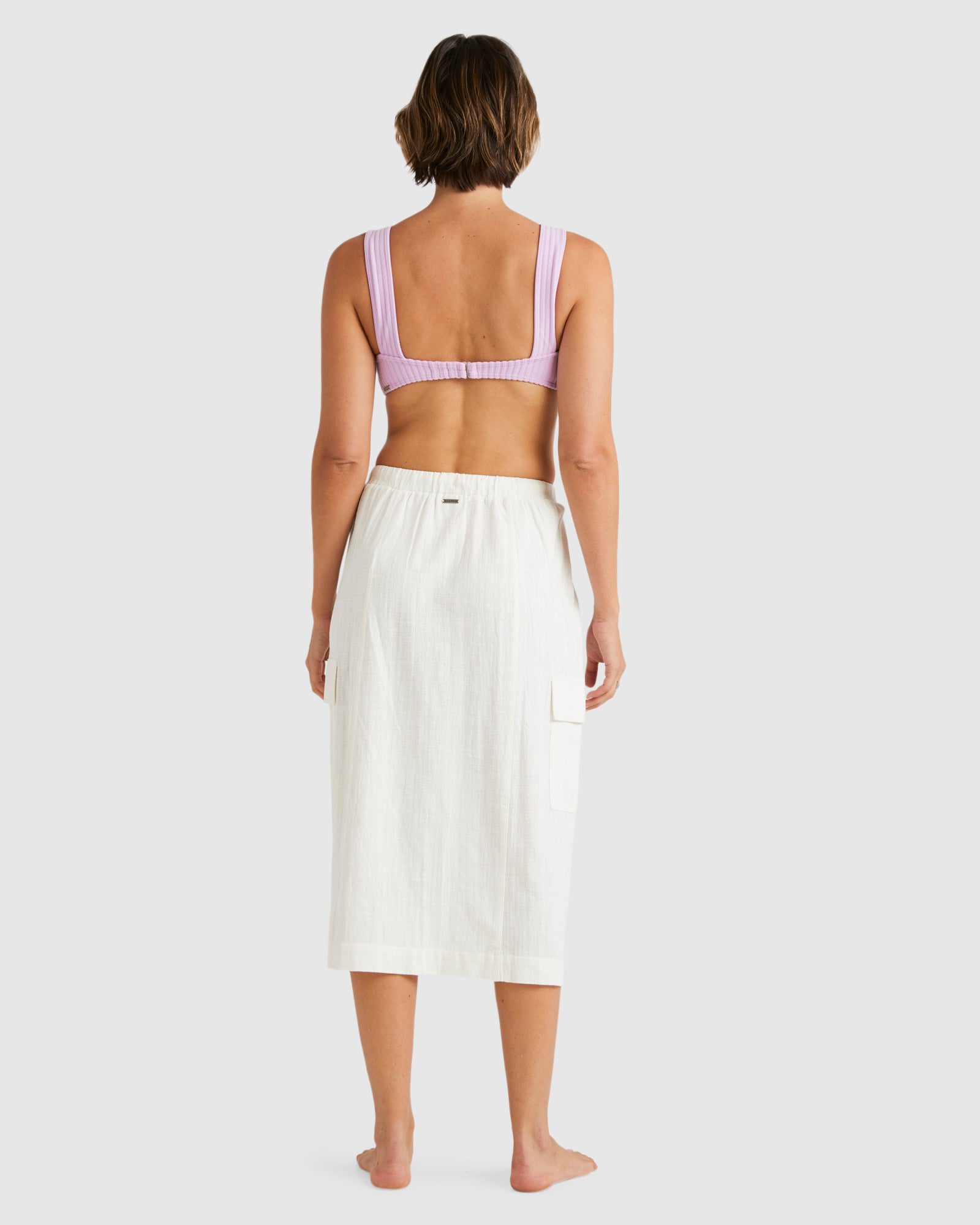 Womens Sunny Cargo Midi Skirt