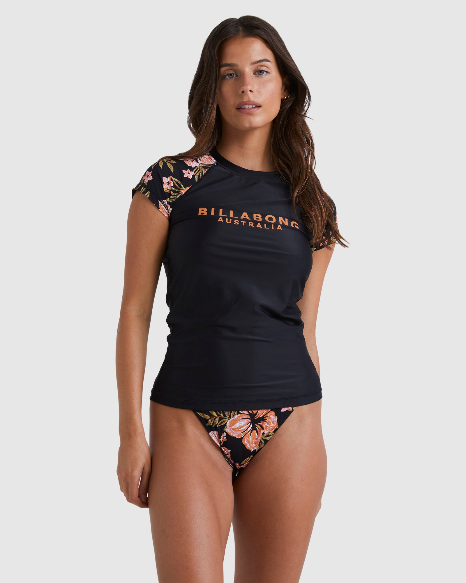 Womens Hooked On Tropics Wahine Rash Vast
