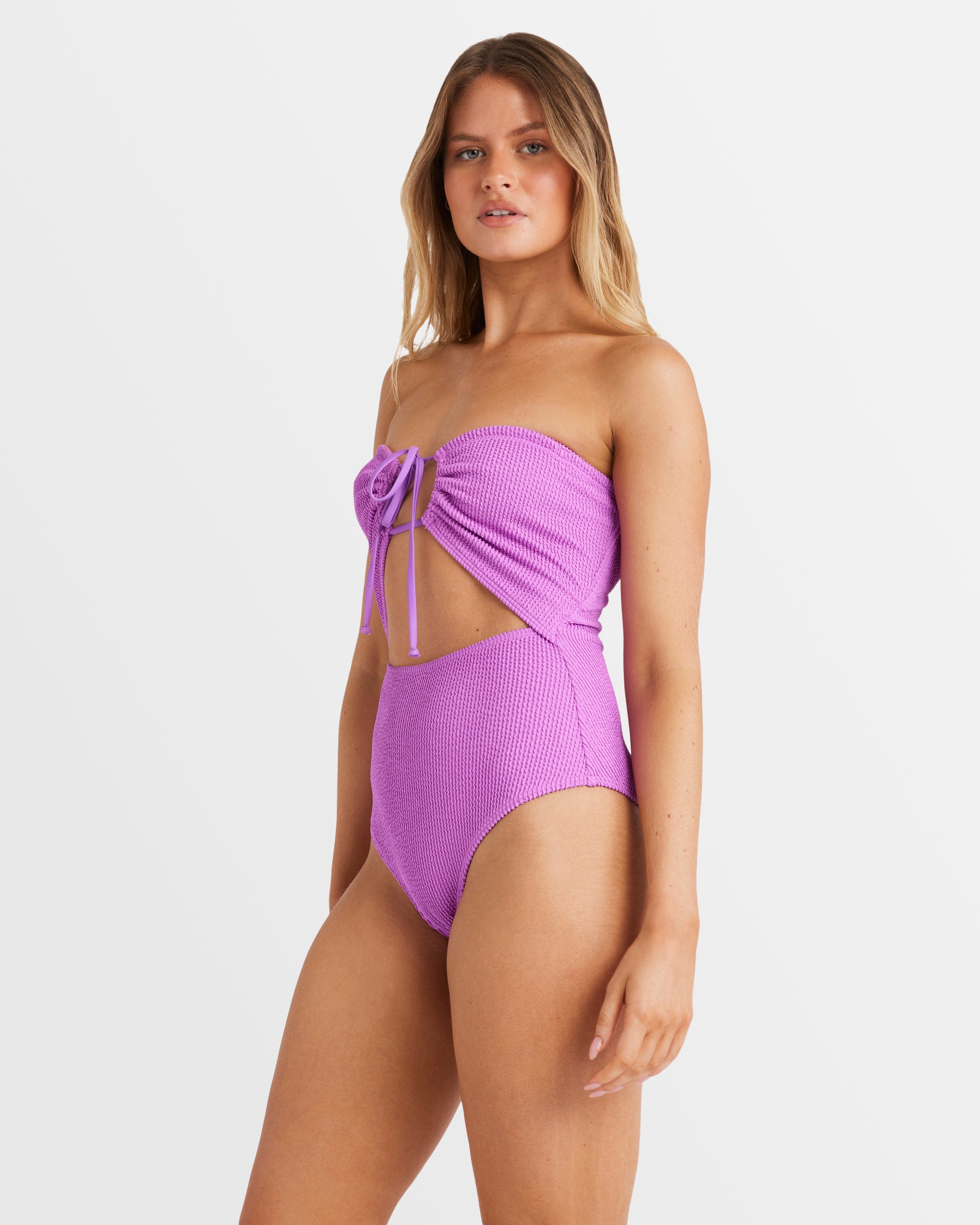 Womens Summer High Drew One Piece Swimsuit