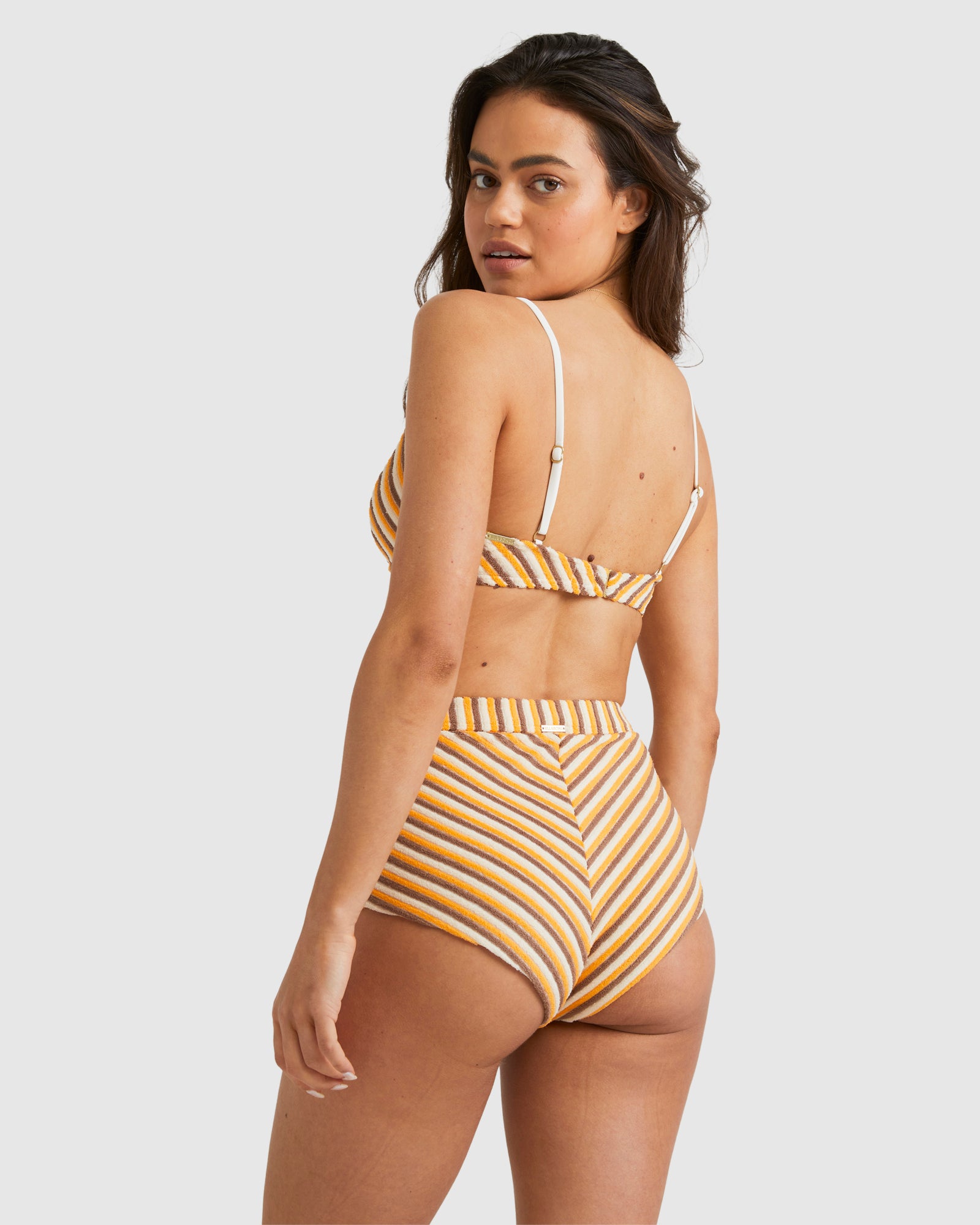 Womens Tides Rib V Bralette Bikini Top