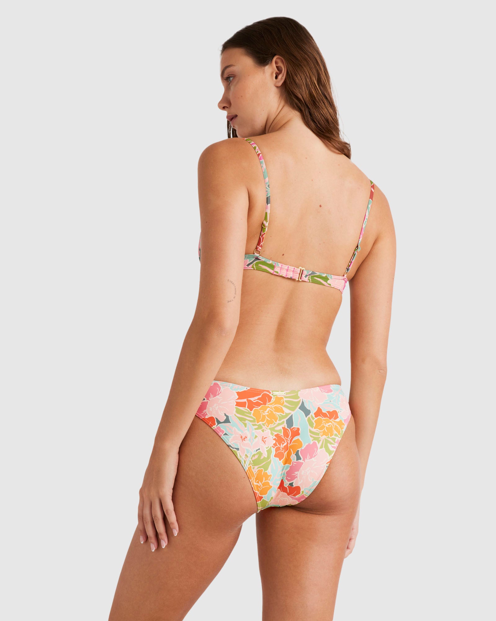 Womens Tropic Highs Twisted Demi Bralette Bikini Top