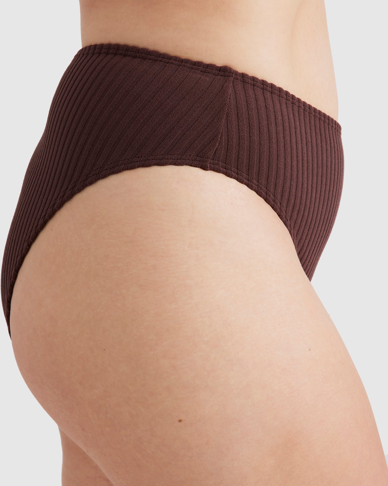 Womens Terry Rib High Maui Pant Bikini Bottom