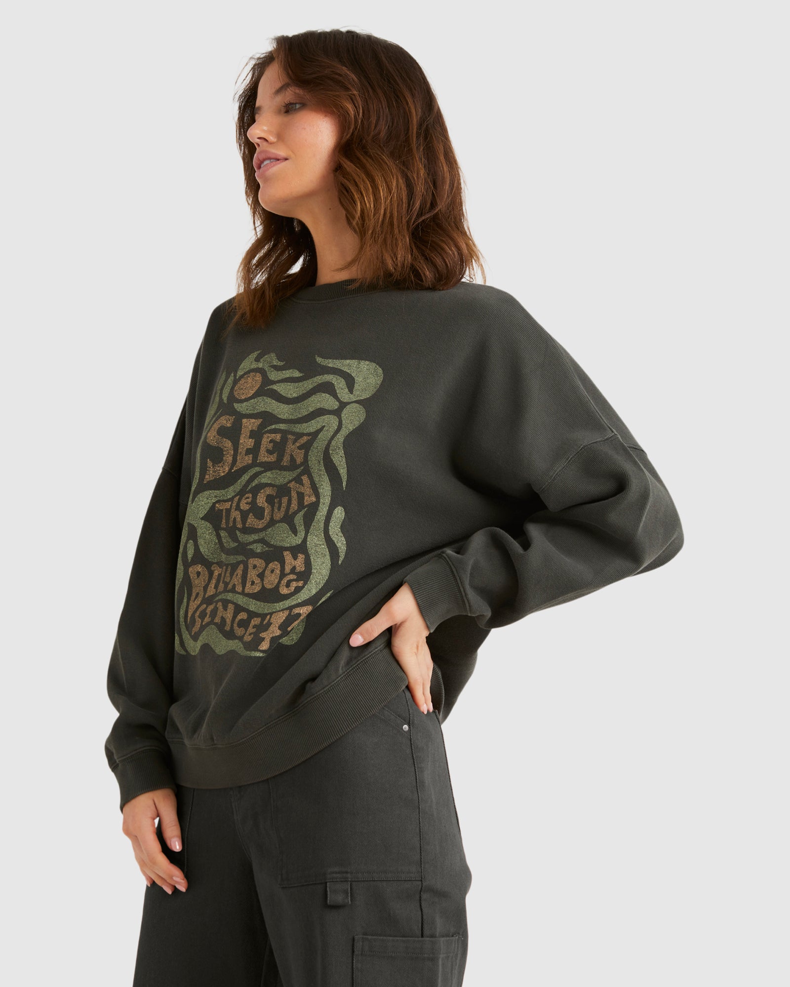 Womens Seek The Sun Crew Neck