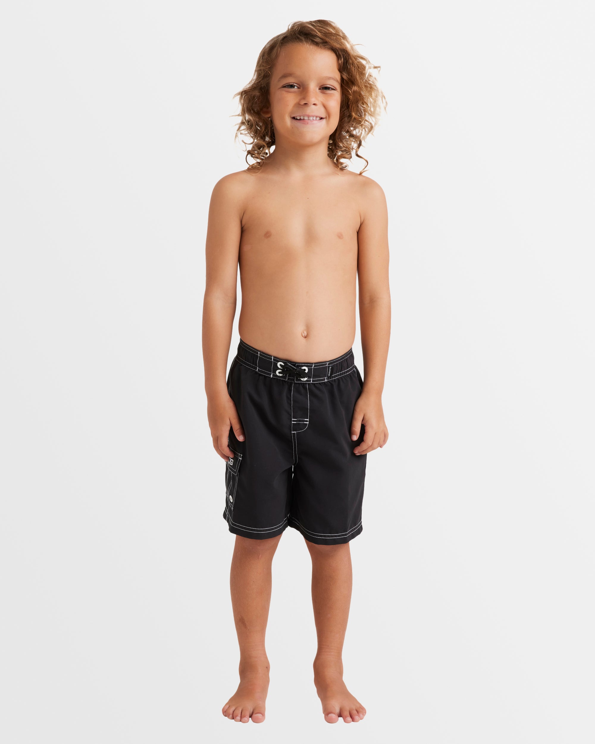 Boys 0-7 Groms Throw On Boardshorts