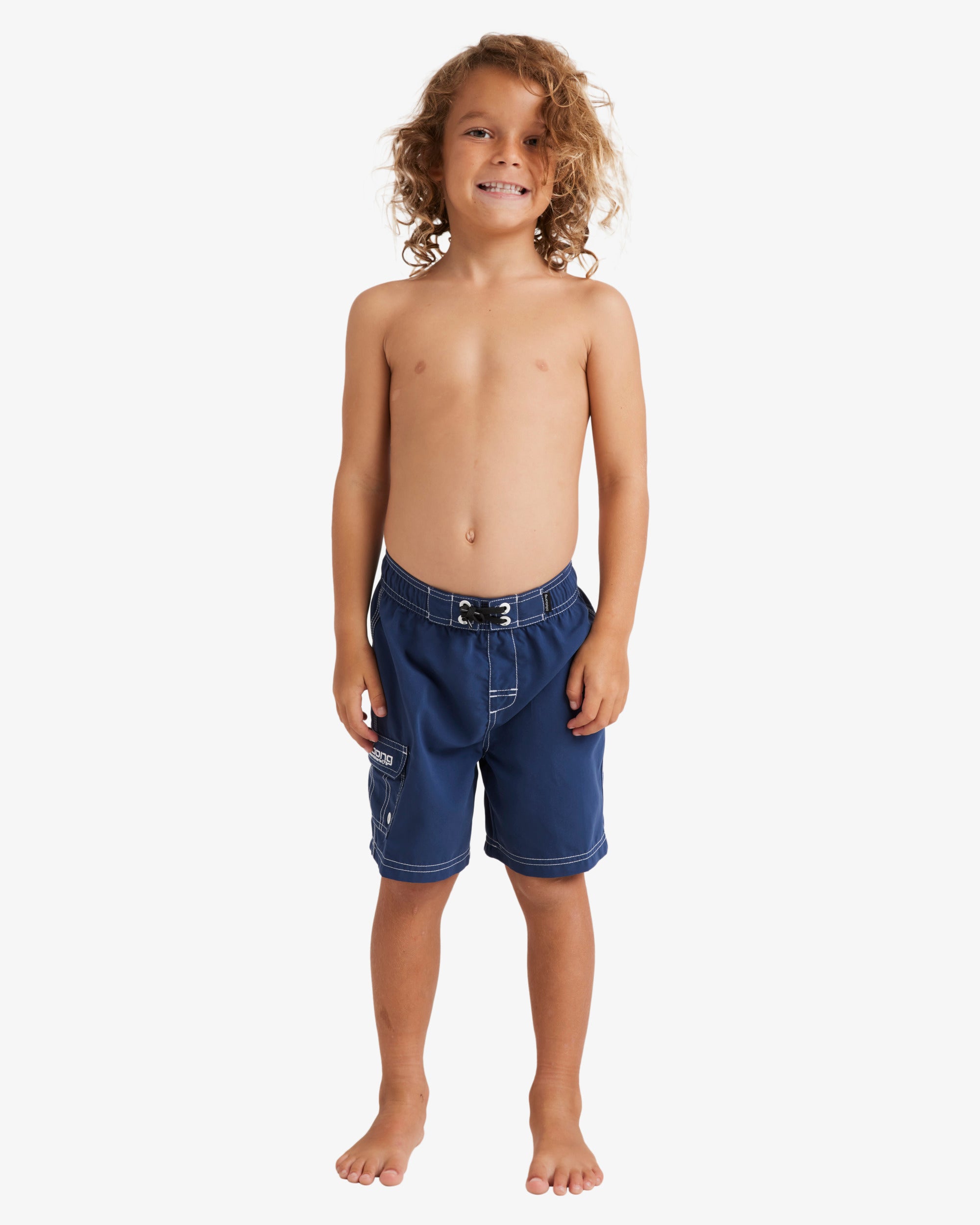 Boys 0-7 Groms Throw On Boardshorts