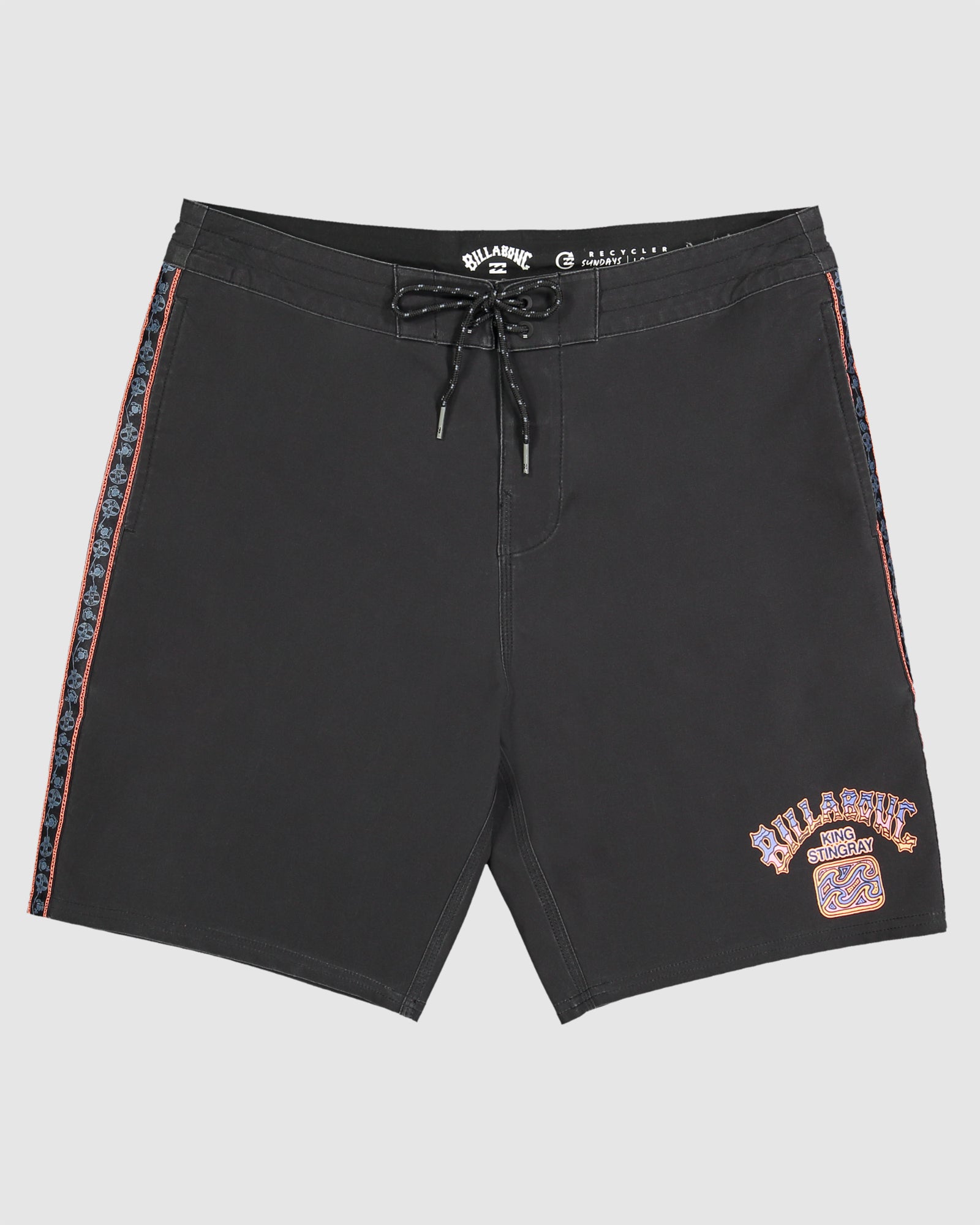 Mens King Stingray Placement Lo Tide Boardshorts