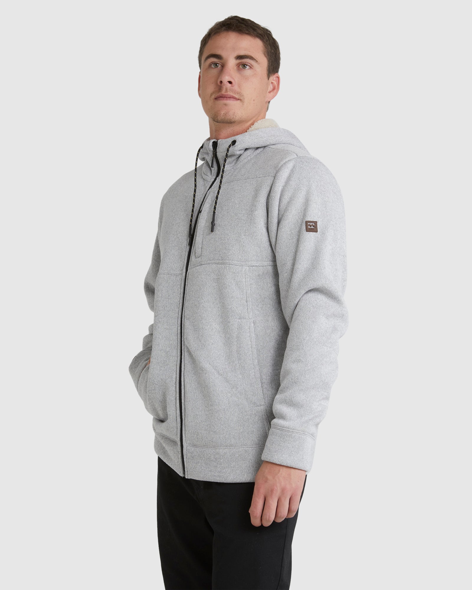 Mens A/Div Boundary Sherpa Zip Up Hoodie