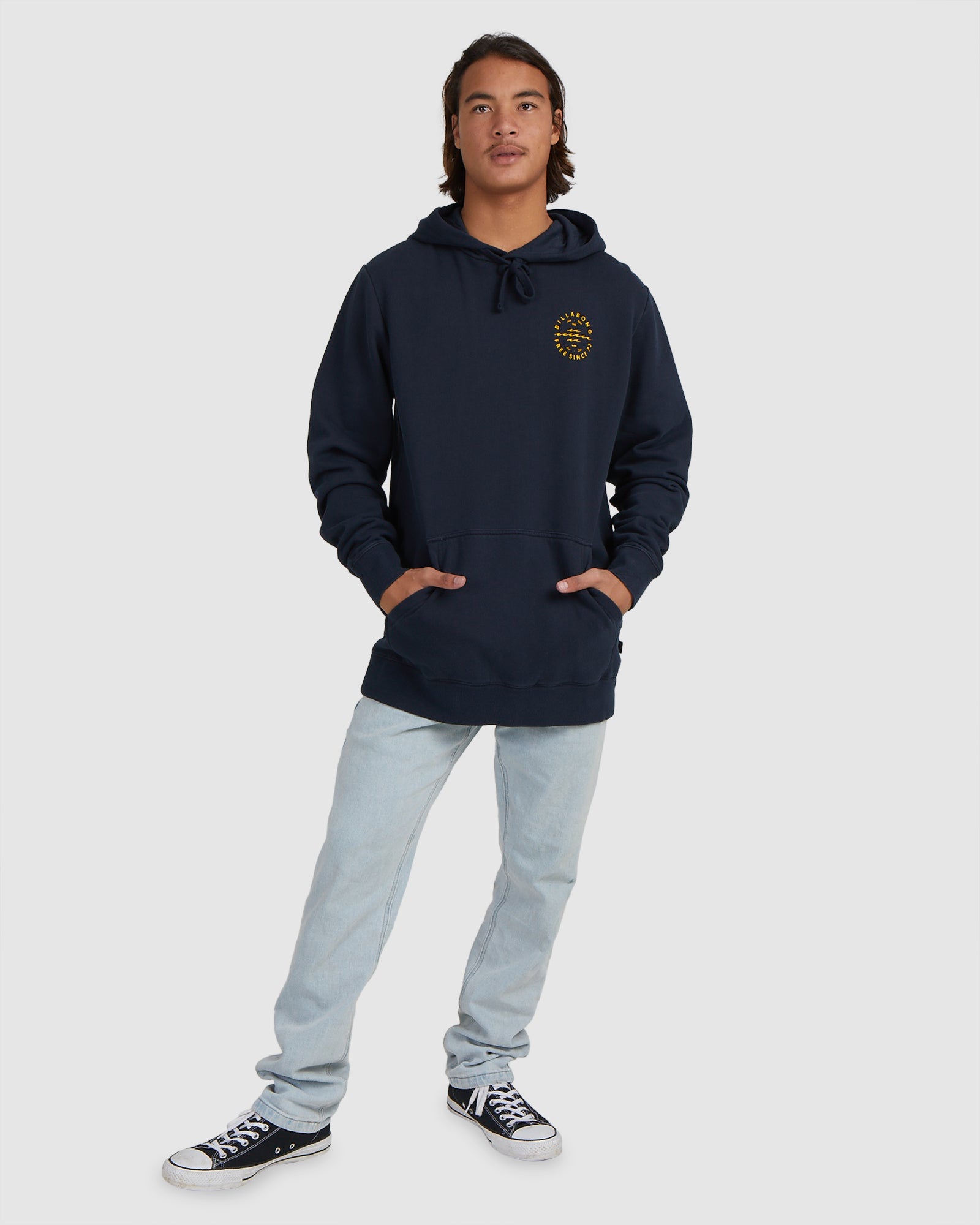 Mens Big Wave Daz Pullover Hoodie