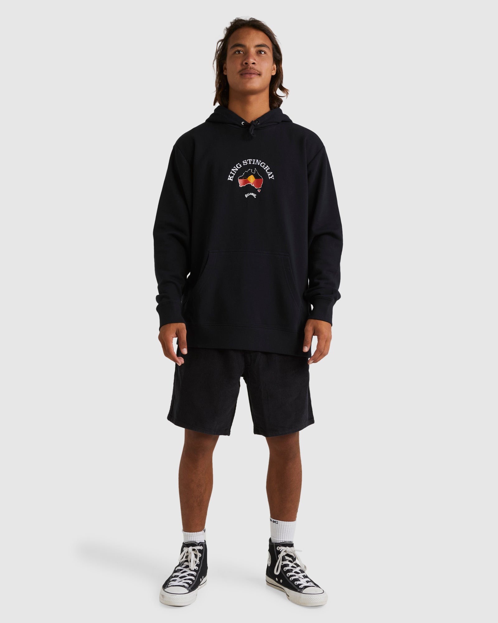 Mens King Stringray Pullover Hoodie