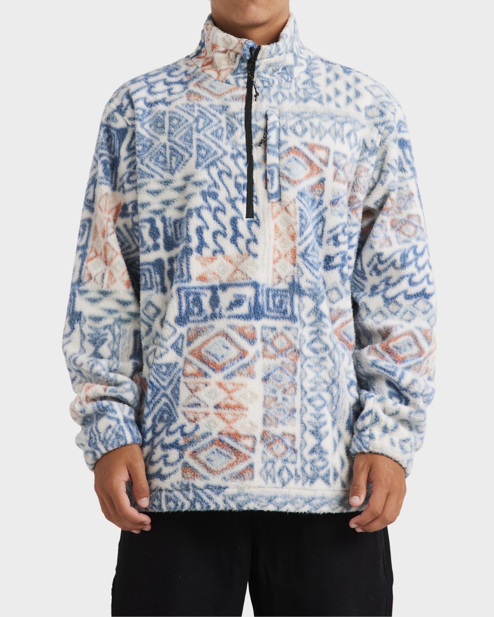 Mens A/Div Boundary Half Zip Fleece Pullover