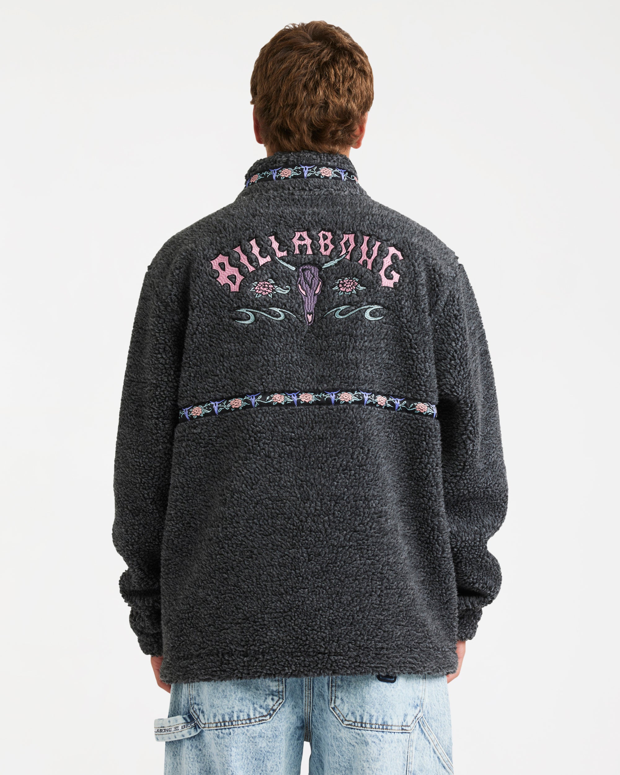 Mens Occy Tombstone Half Zip Fleece Pullover