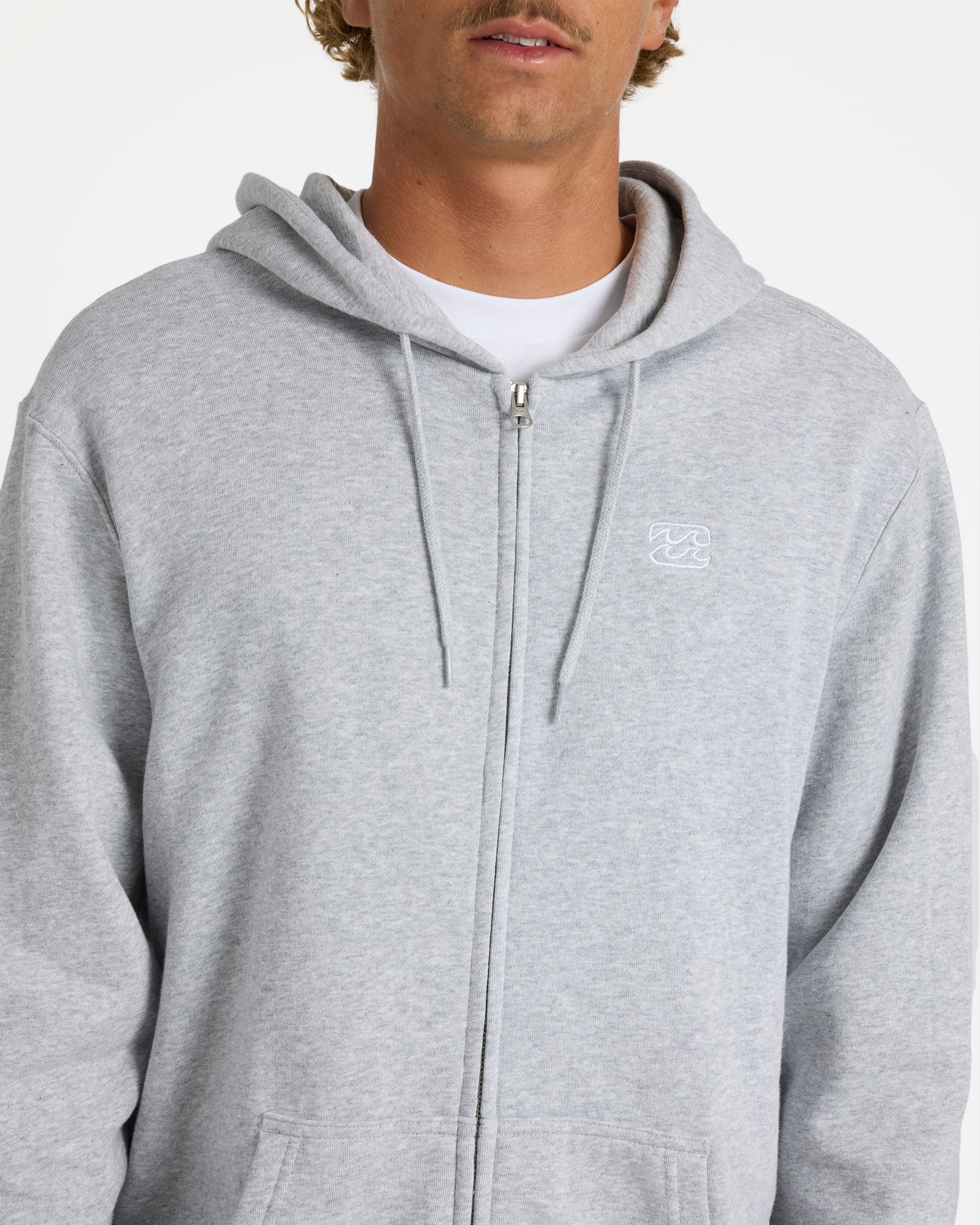 Mens Premium Wave Washed Zip Up Hoodie