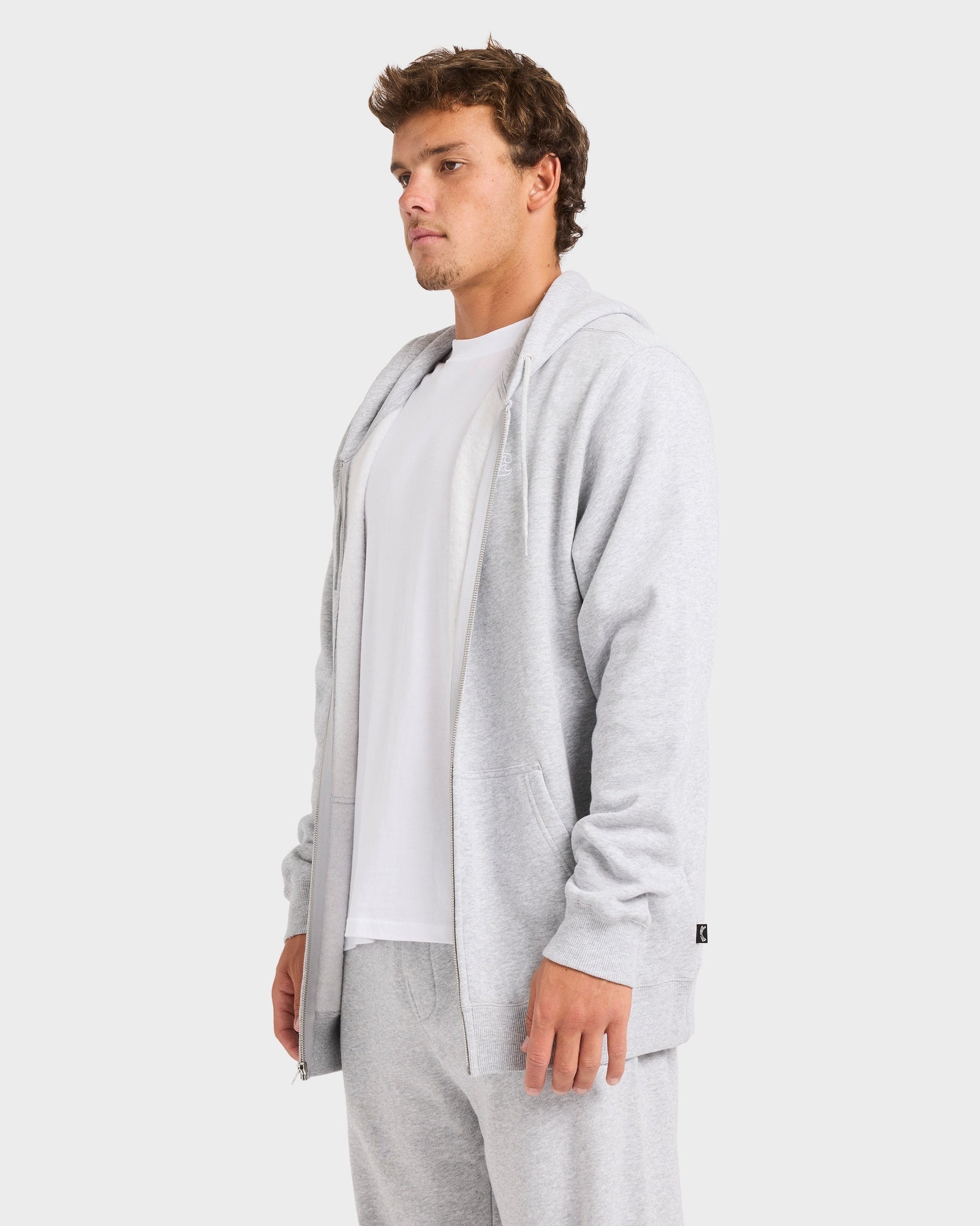 Mens Premium Wave Wash Zip Up Hoodie