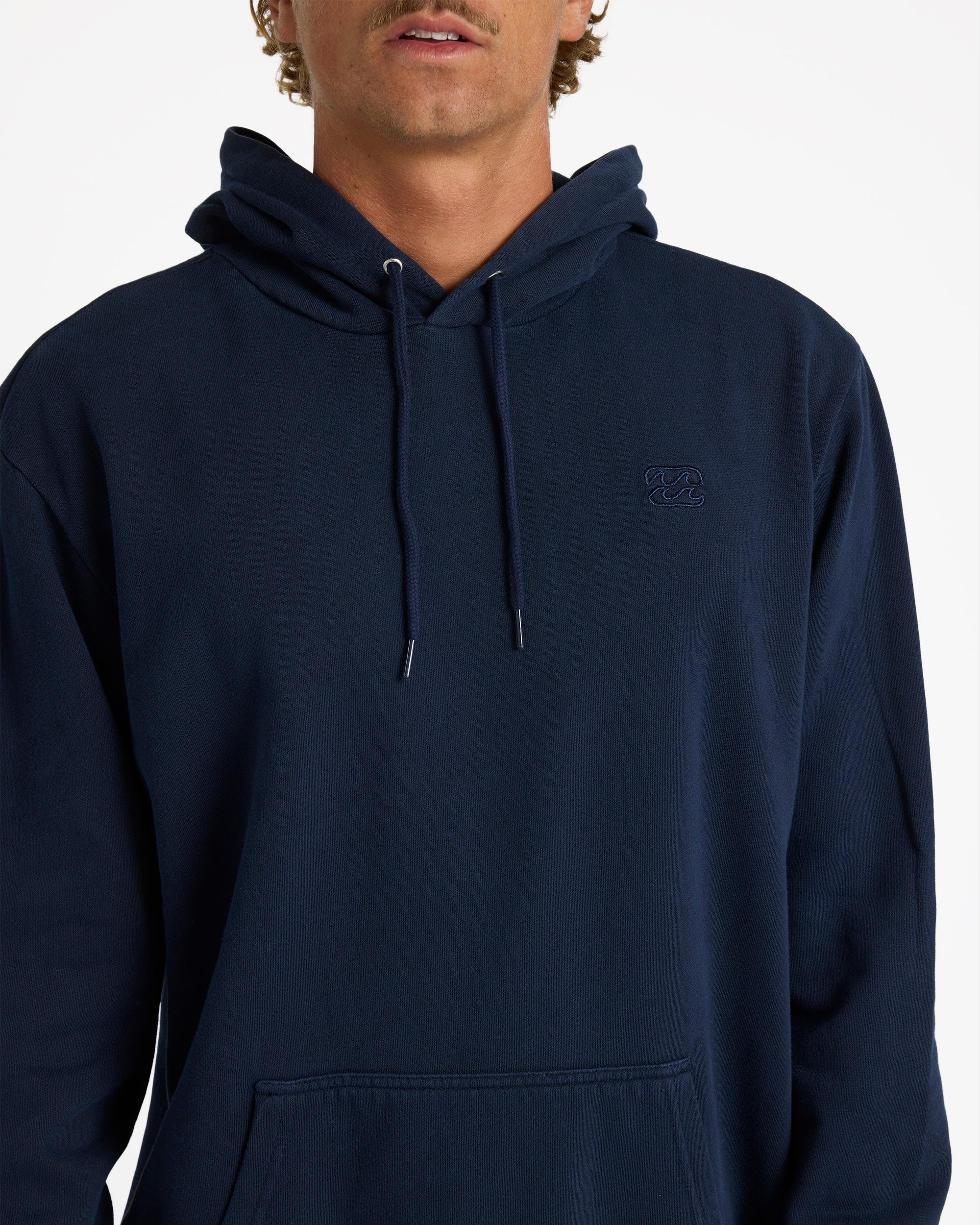 Mens Premium Wave Washed Pullover Hoodie