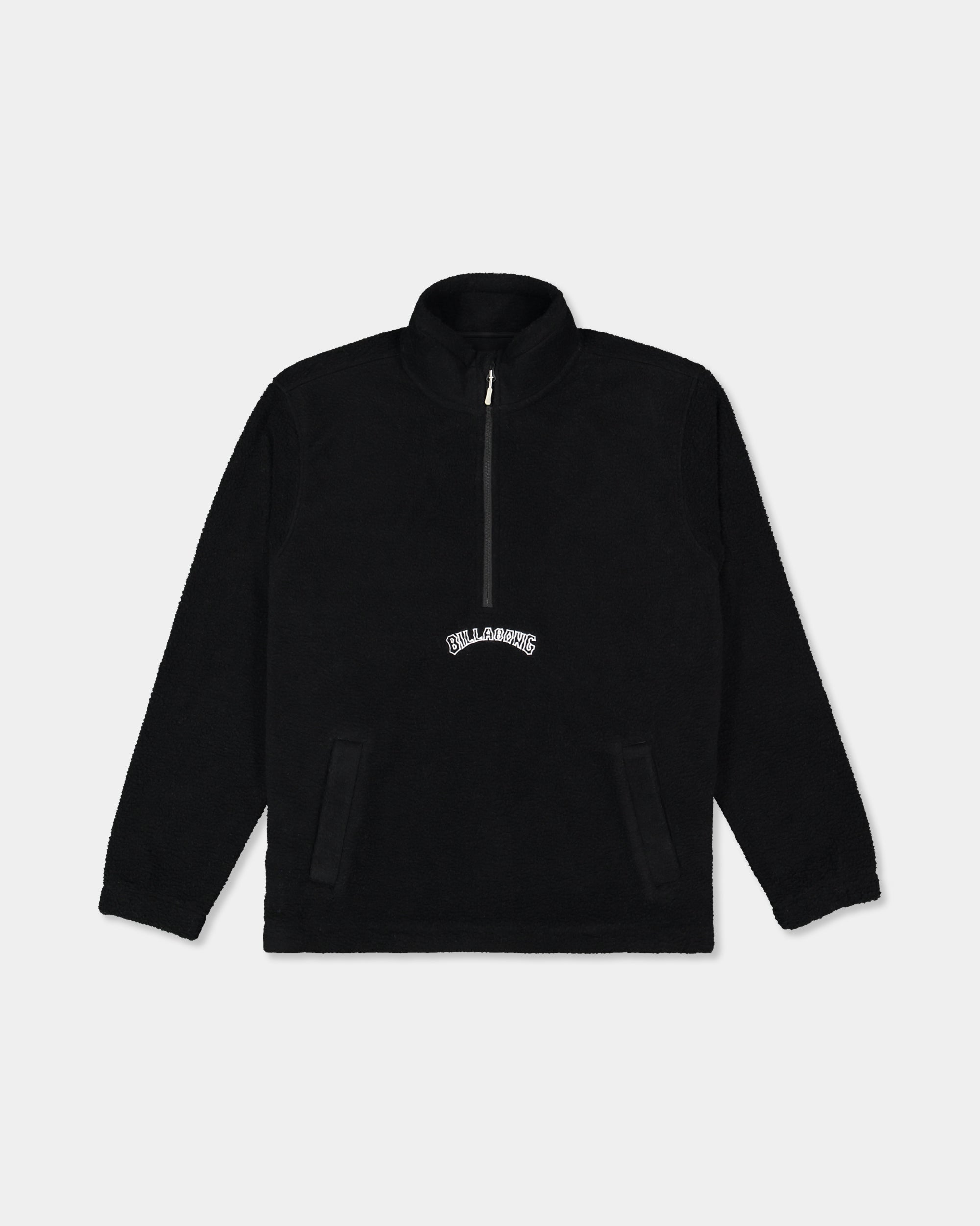 Mens Boundary Mock Neck Fleece Pullover