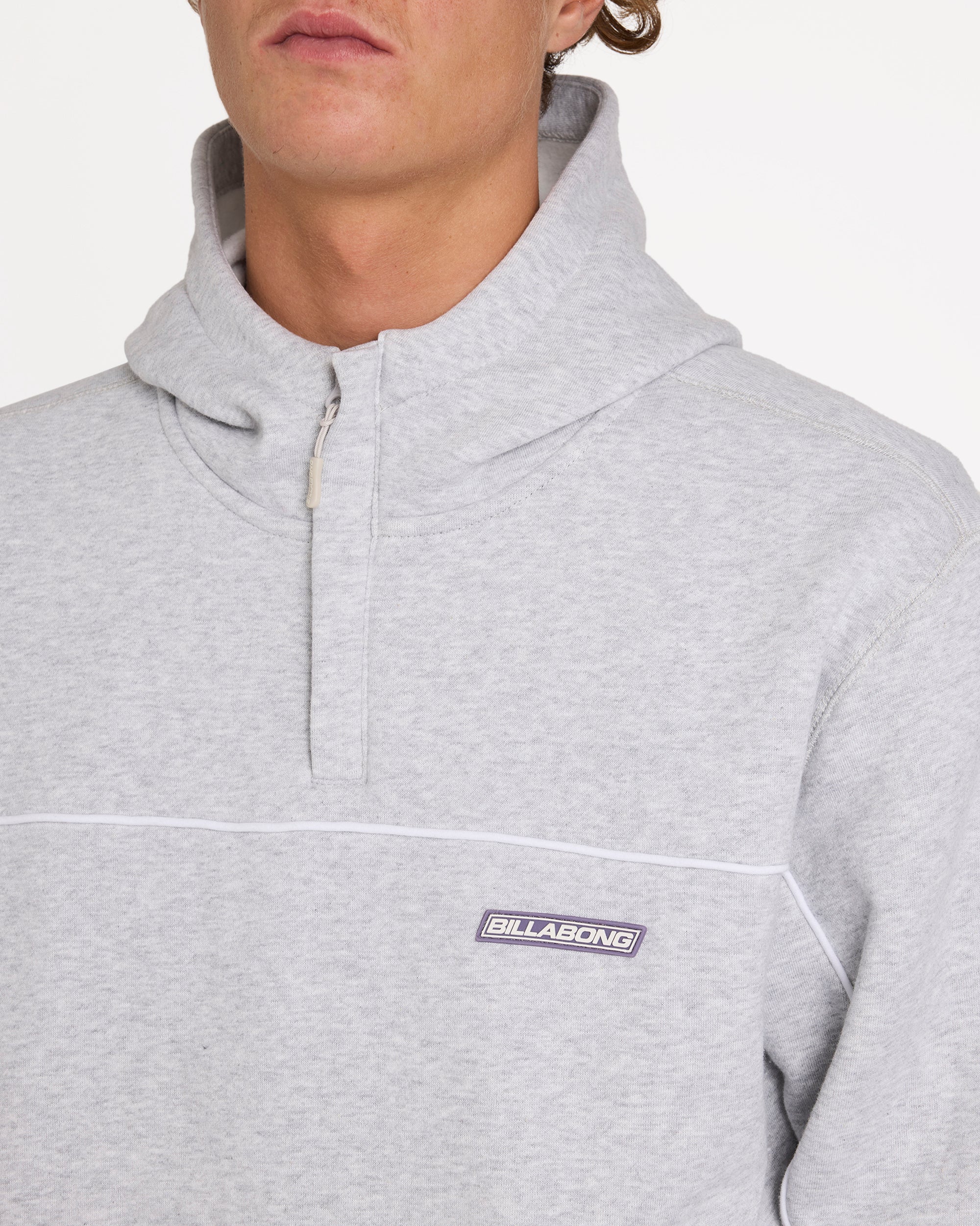Mens A/Div Mock Neck Pullover Hoodie