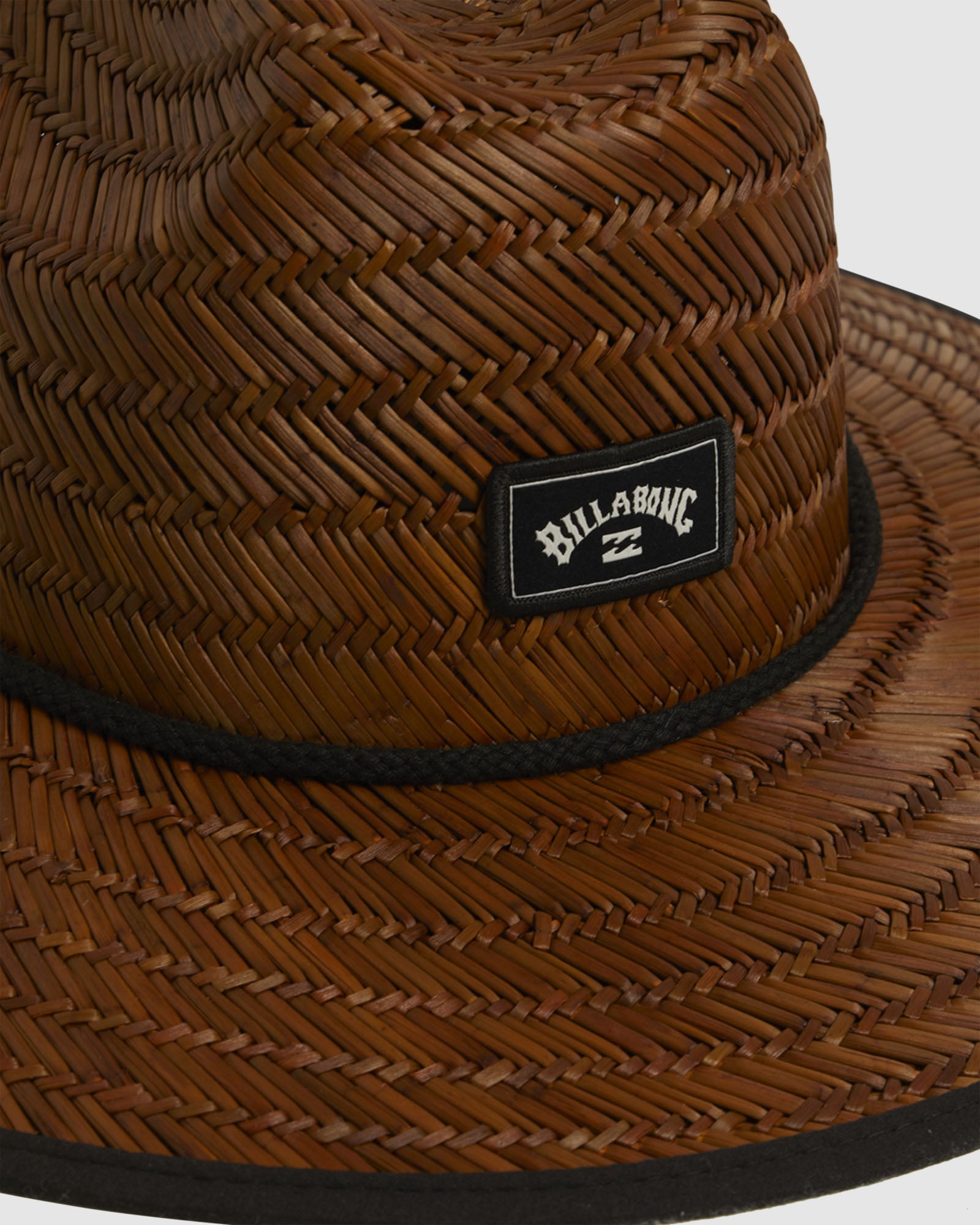Mens Tides Print Straw Hat