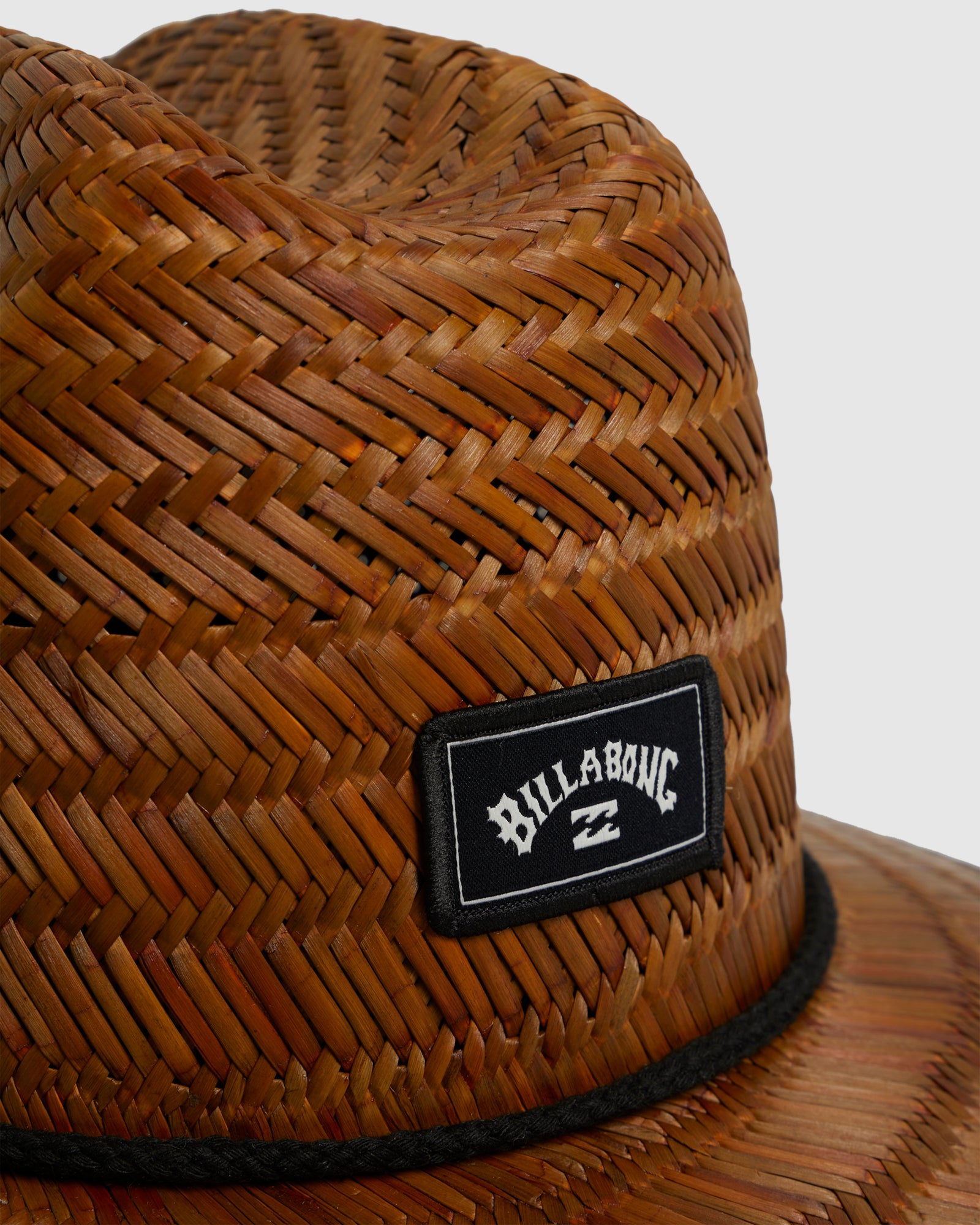 Mens Tides Print Straw Hat