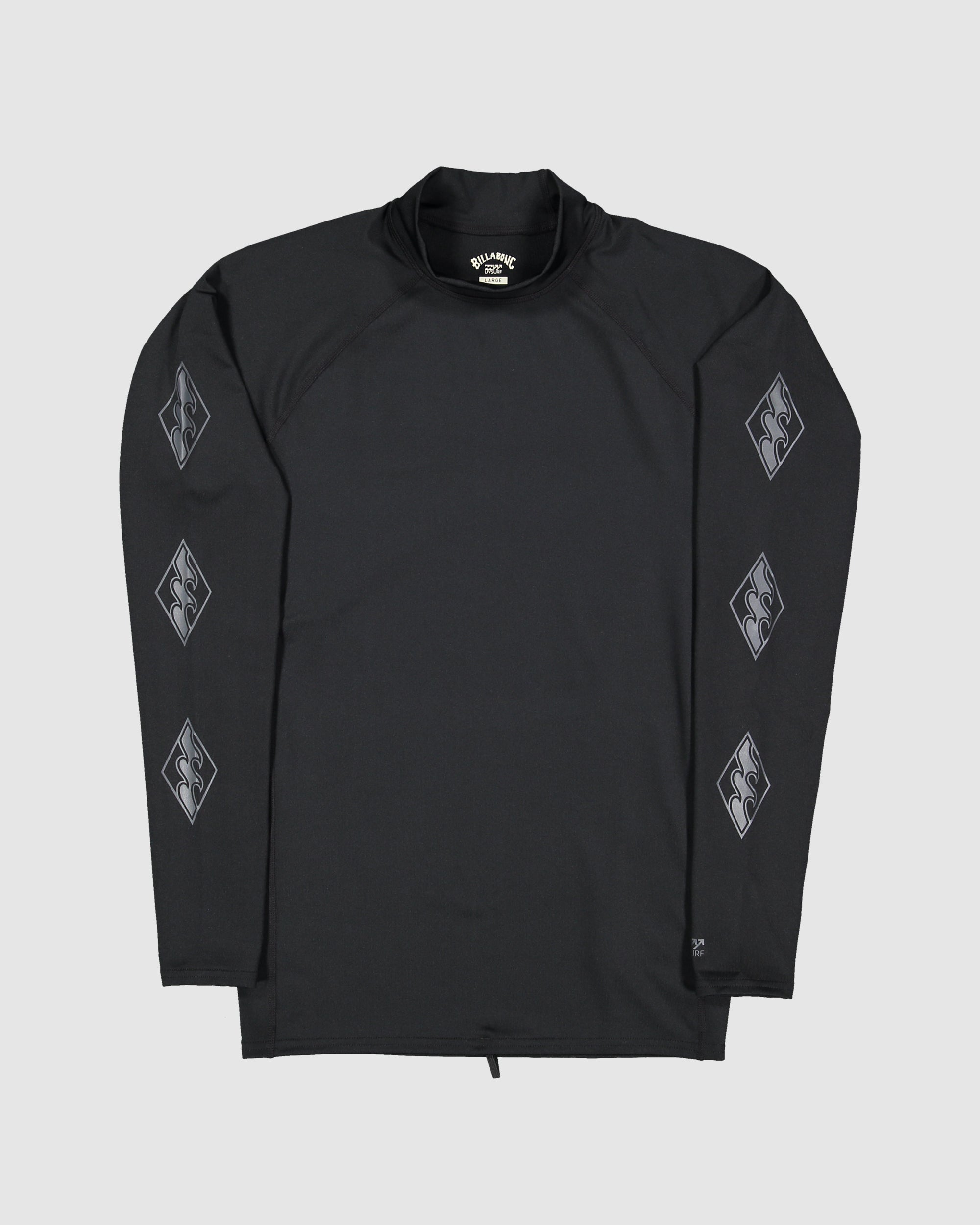 Mens Contrast Performance Fit Long Sleeve Rash Vest