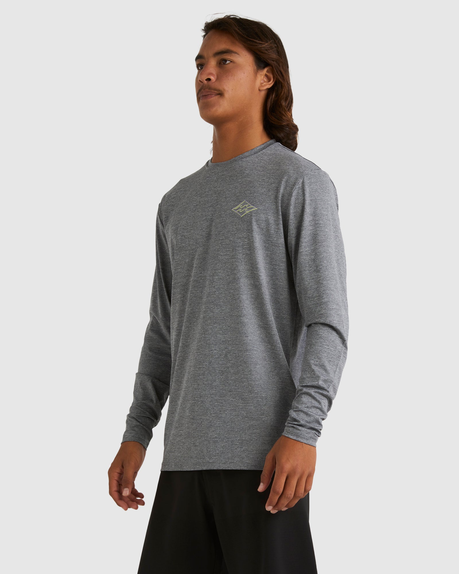 Mens Diamond Shoreline Long Sleeve Rash Vest