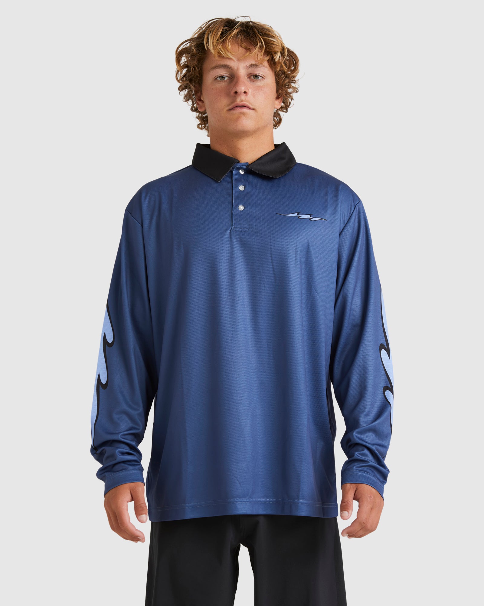 Mens Fisho Long Sleeve Rash Vest