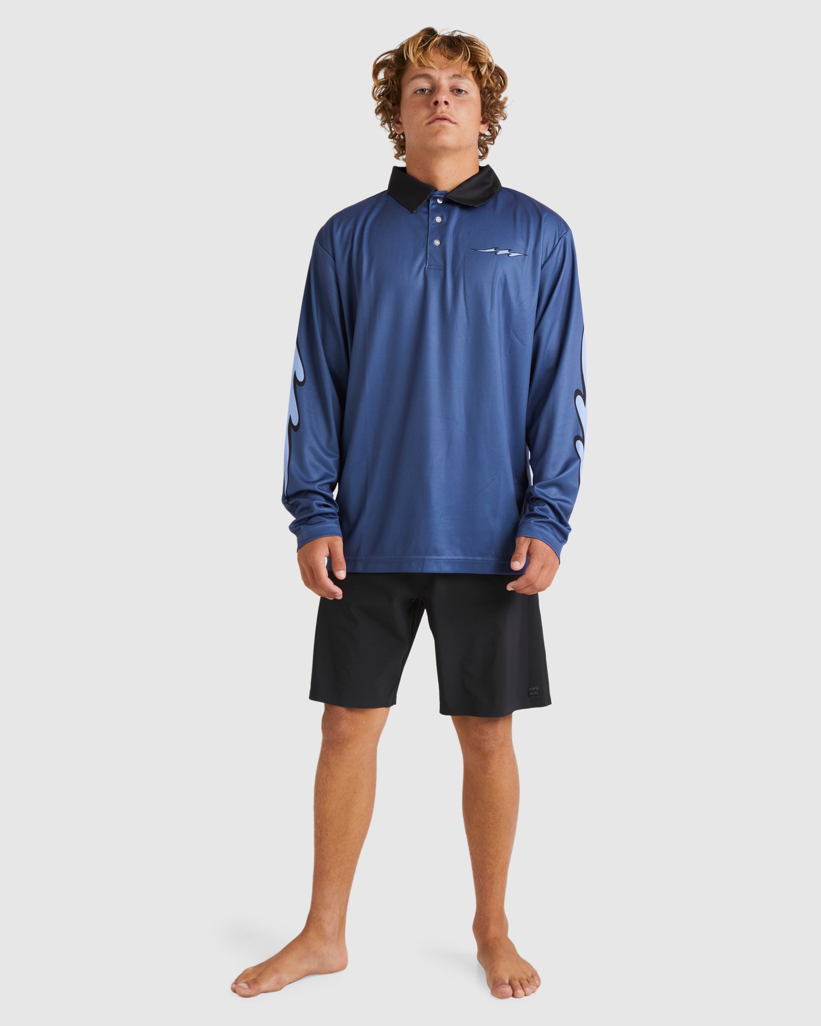 Mens Fisho Long Sleeve Rash Vest