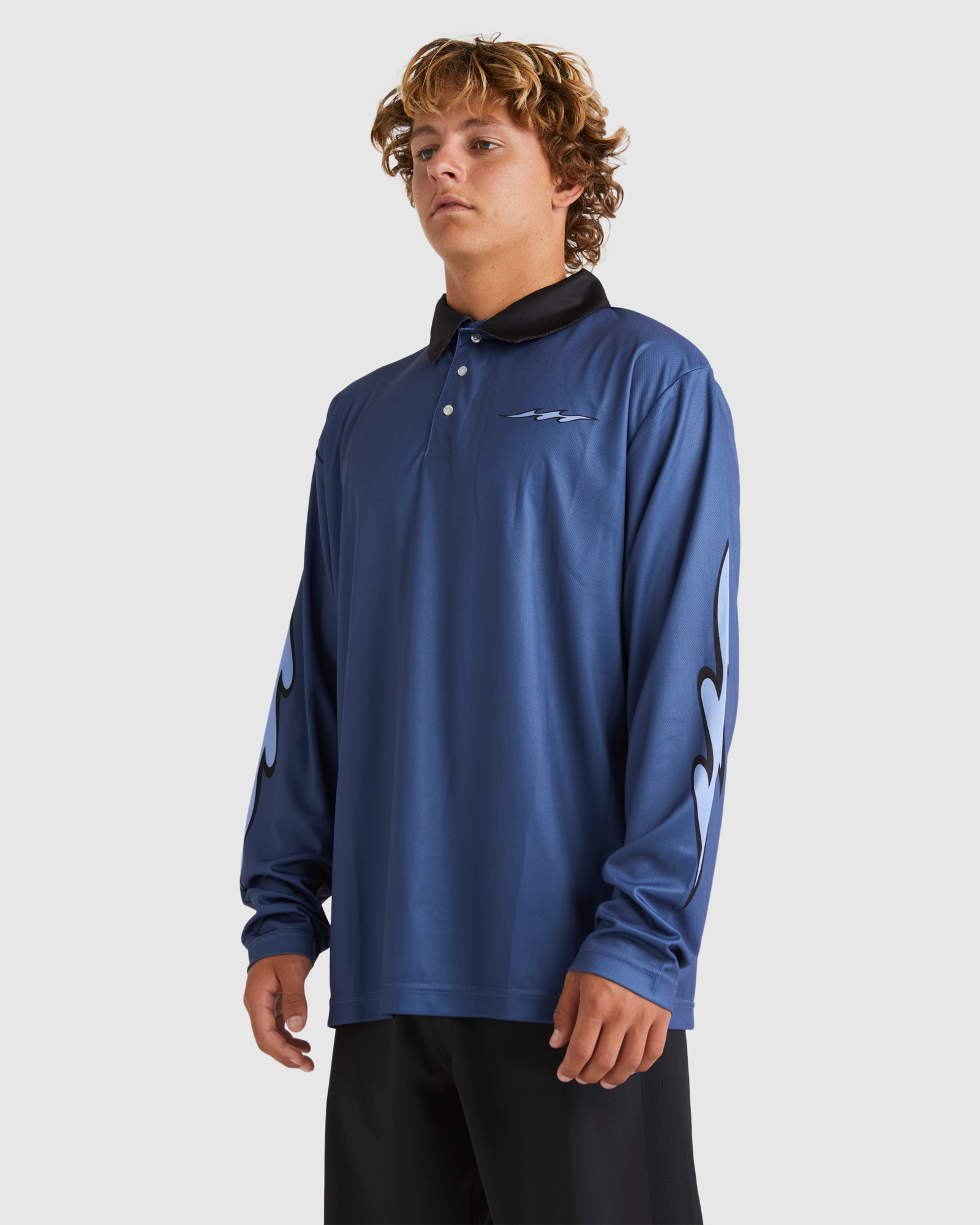 Mens Fisho Long Sleeve Rash Vest