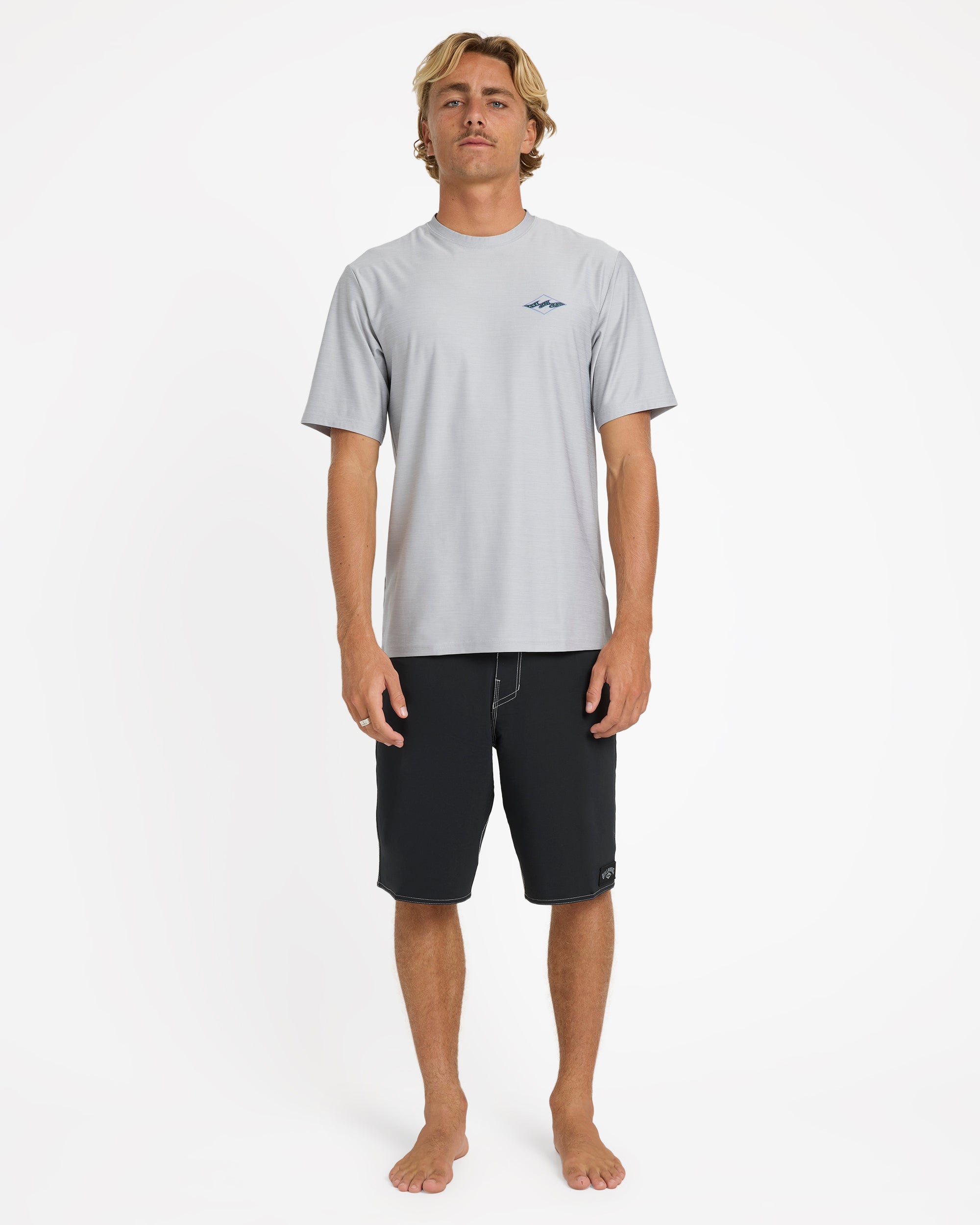 Mens Diamond Shoreline Loose Fit Rash Vest