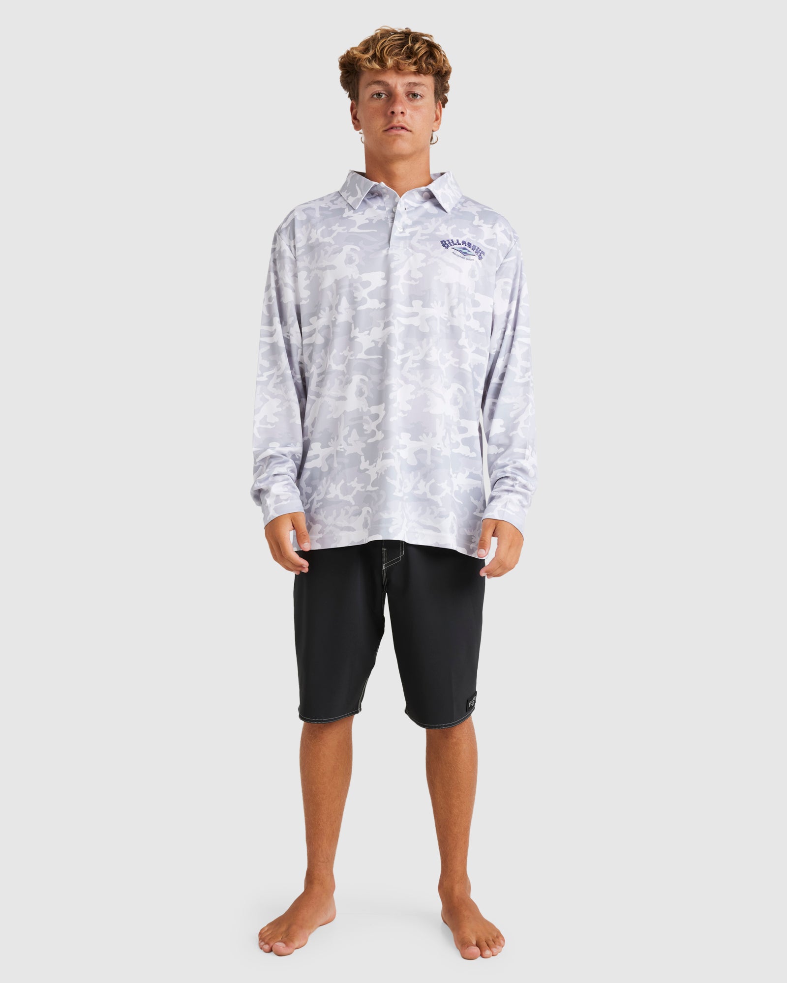 Mens Fisho UPF 50 Long Sleeve Surf Shirt