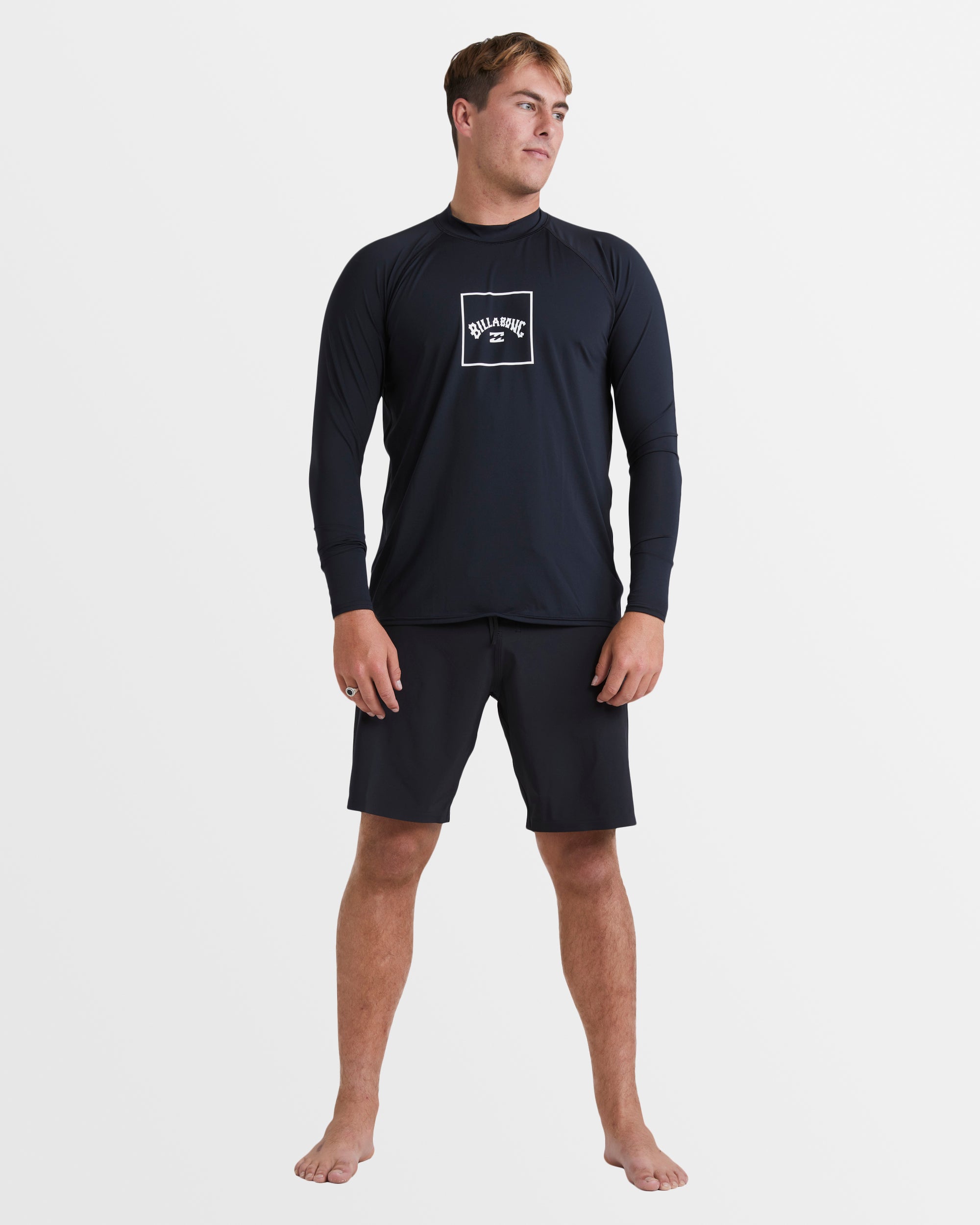 Mens Boxed Arch Long Sleeve Rash Vest
