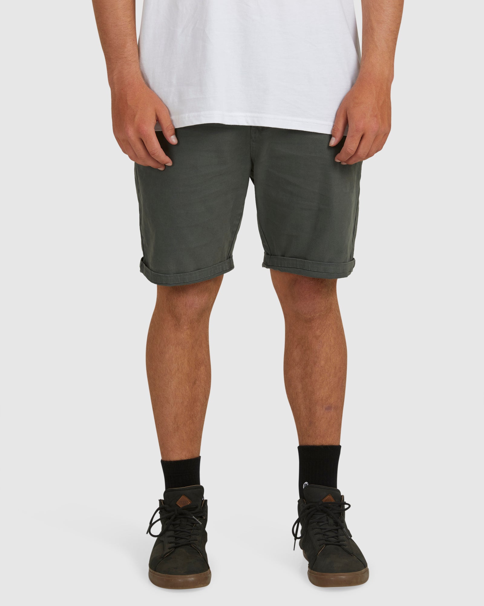 Mens Wave Washed Twill 19" Shorts