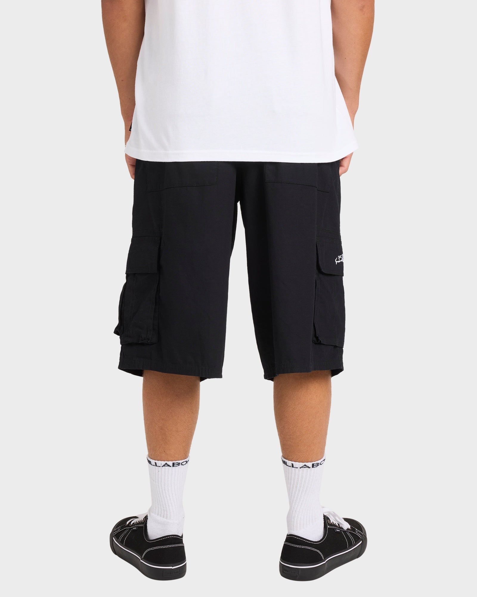 Mens Script Cargo Shorts