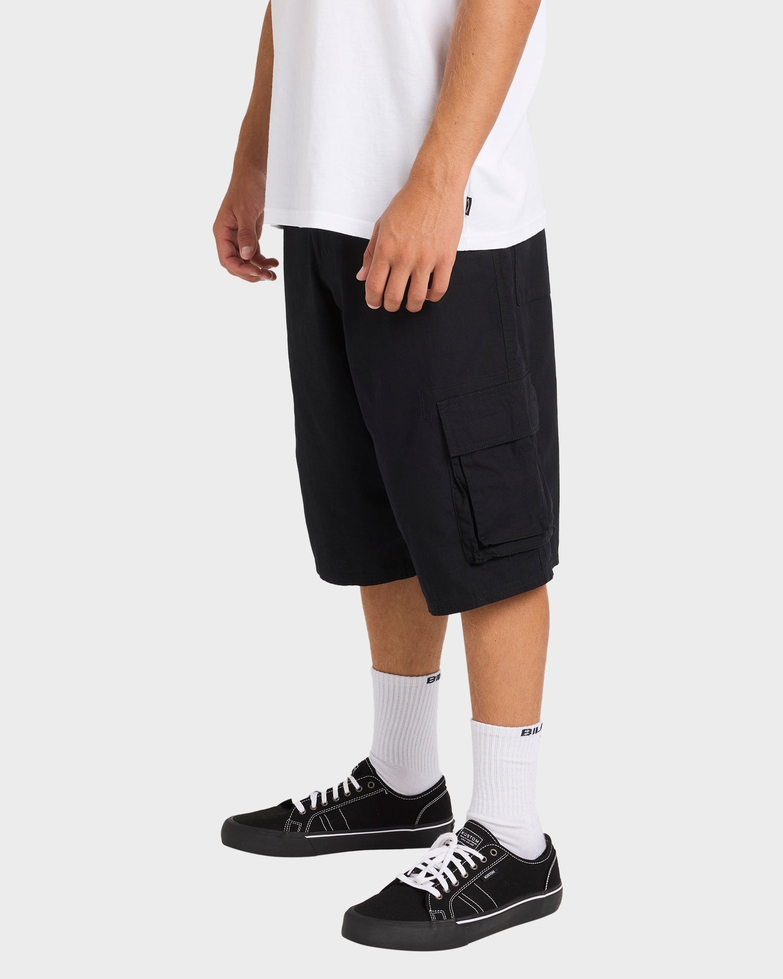 Mens Script Cargo Shorts