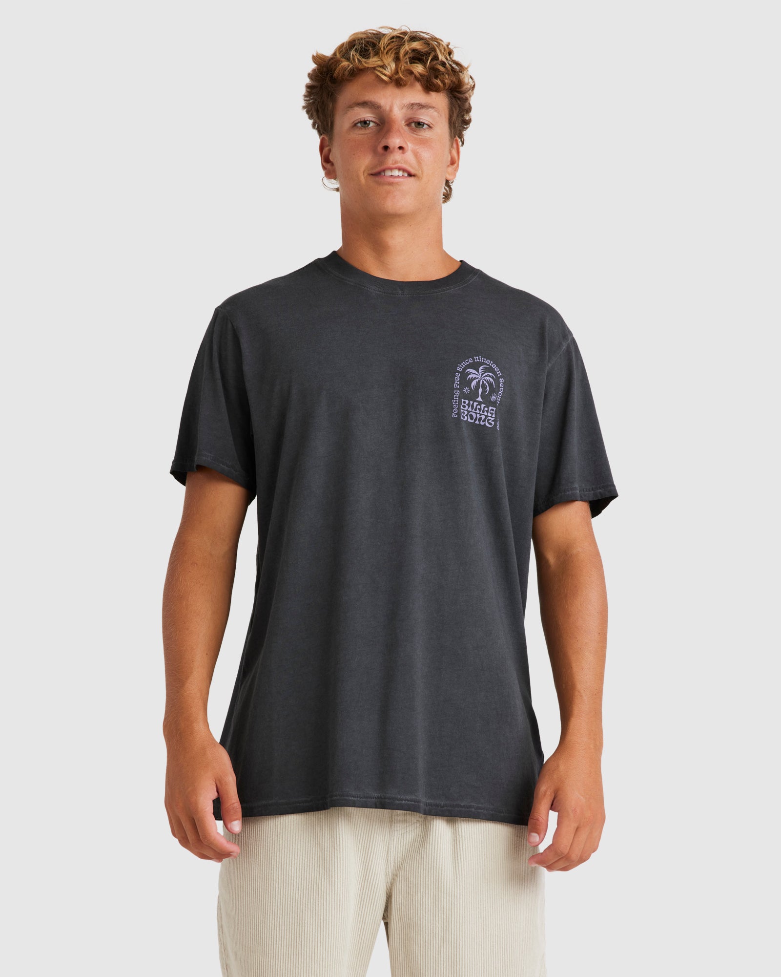 Mens Big Wave Shazza TShirt BLACK Billabong AU