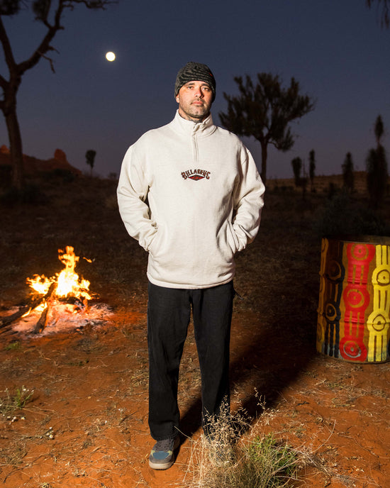 Mens Otis King Prawn Quarter Zip Fleece Pullover