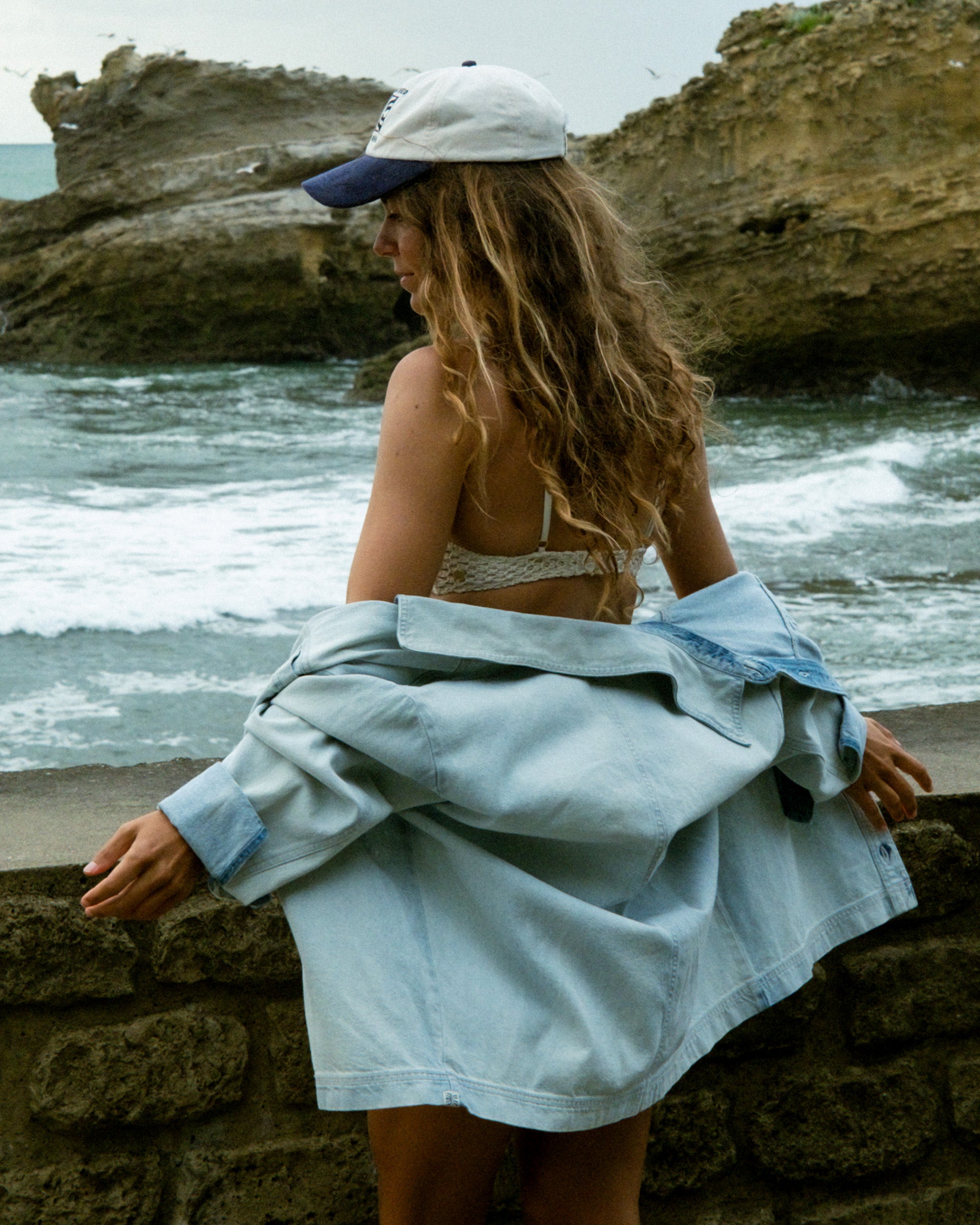 Womens Jade Saltwashed Denim Shacket