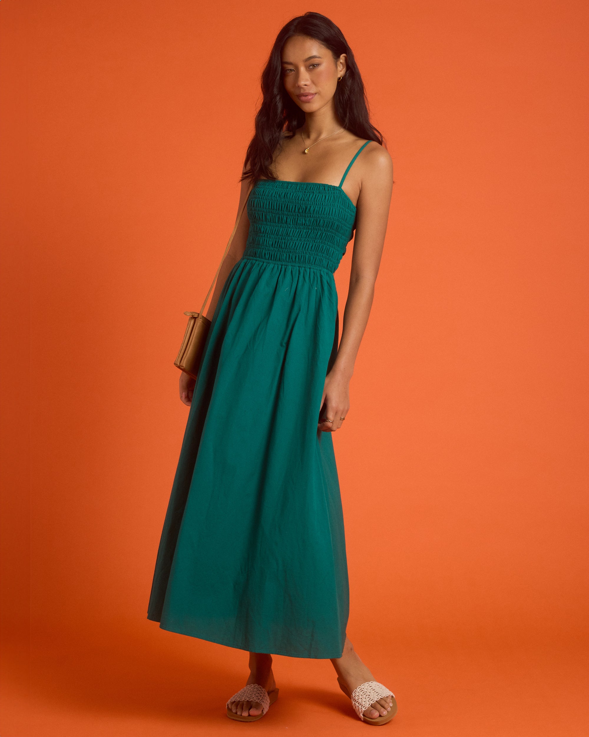 Womens Deep Sea Maxi Dress