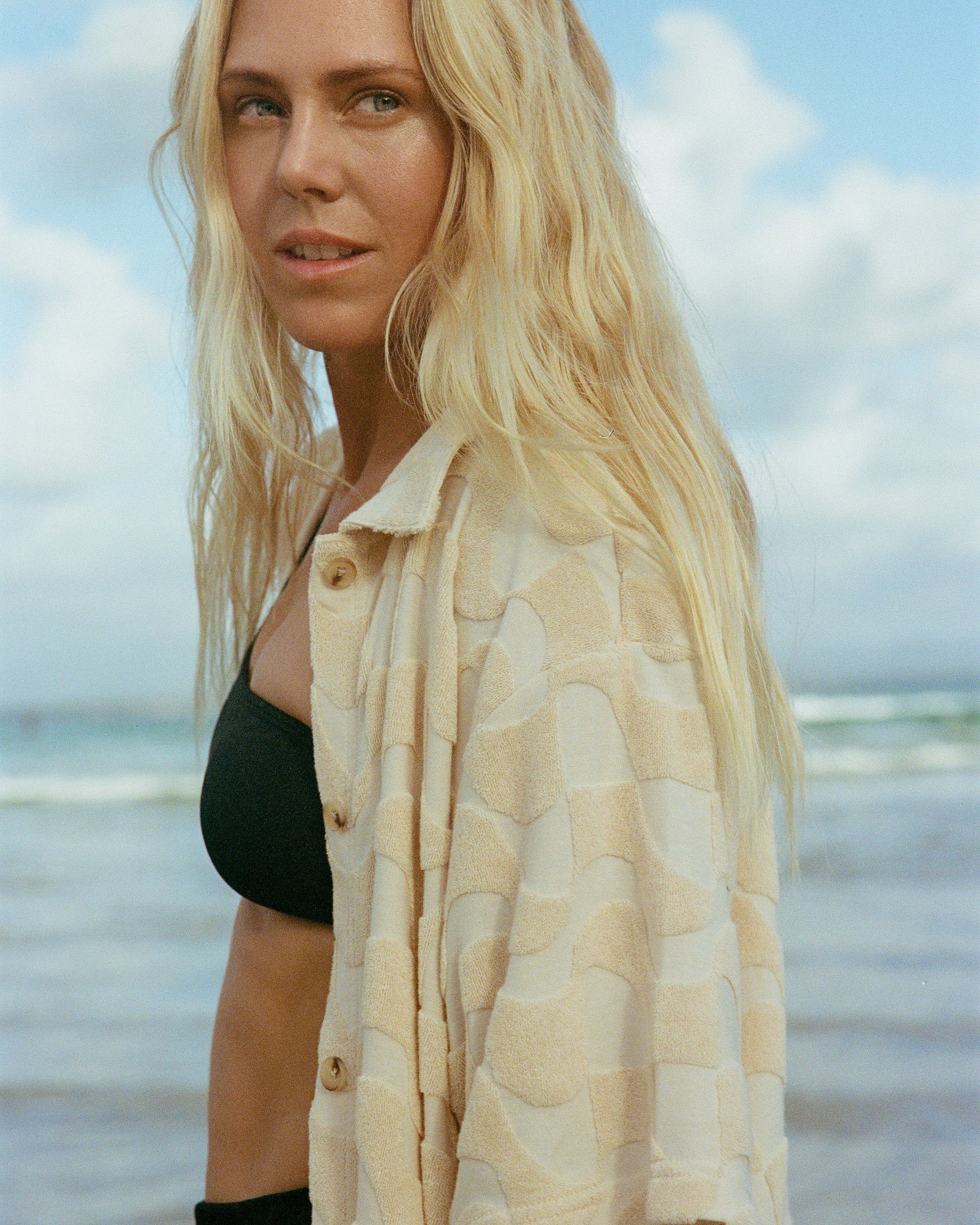 Womens Laura Waves Shirt Mini Dress