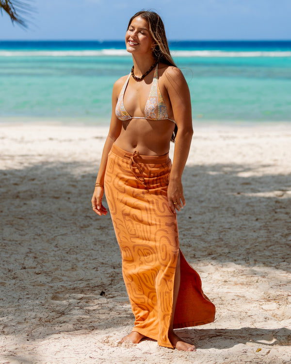 Womens Embers Knit Midi Skirt