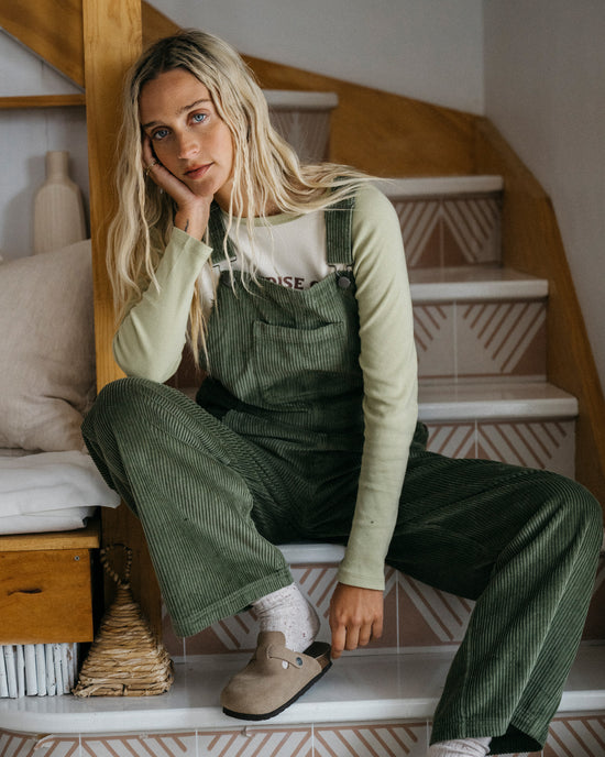 Womens Vacay Corduroy Overalls