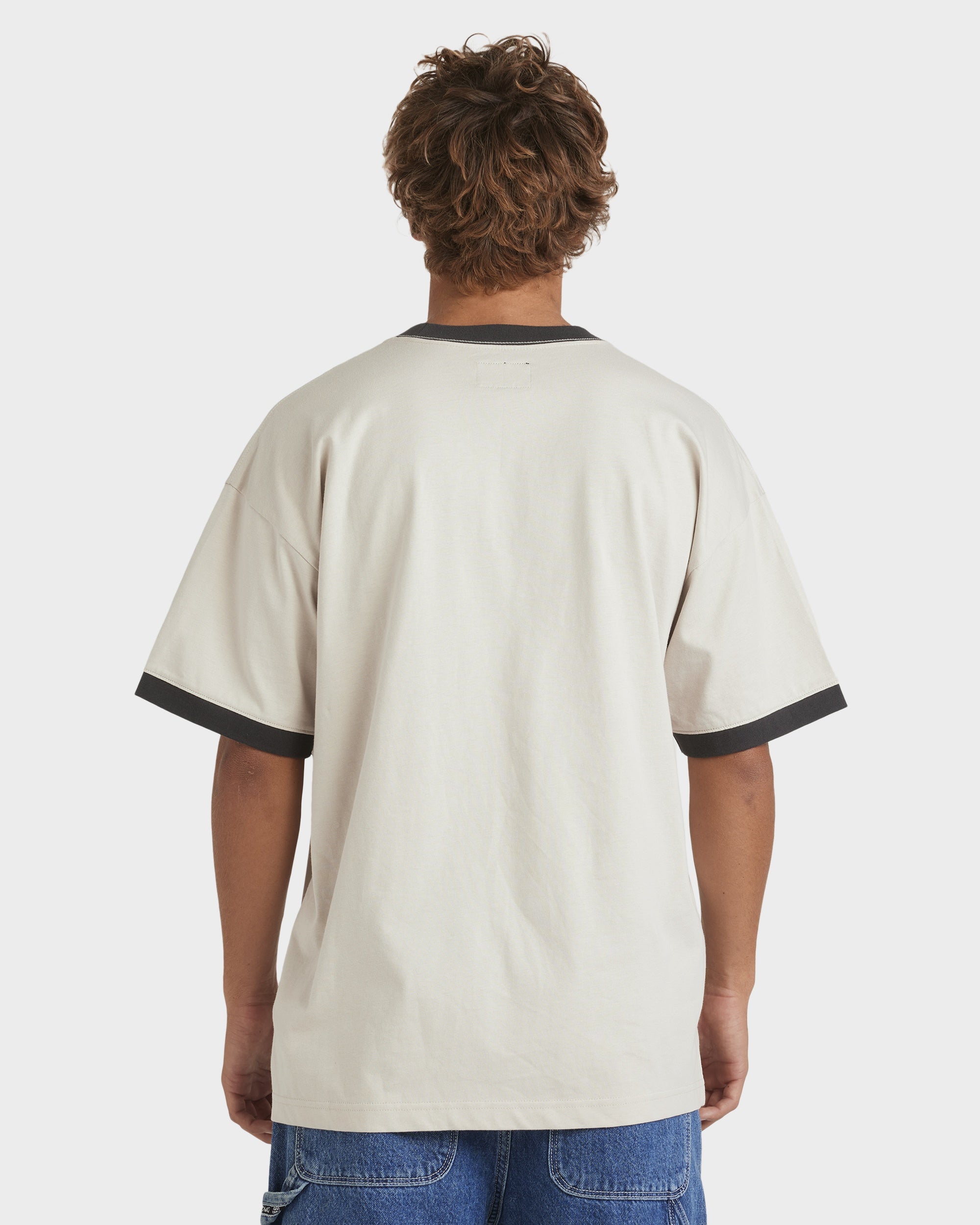 Mens Script Ringer T-Shirt