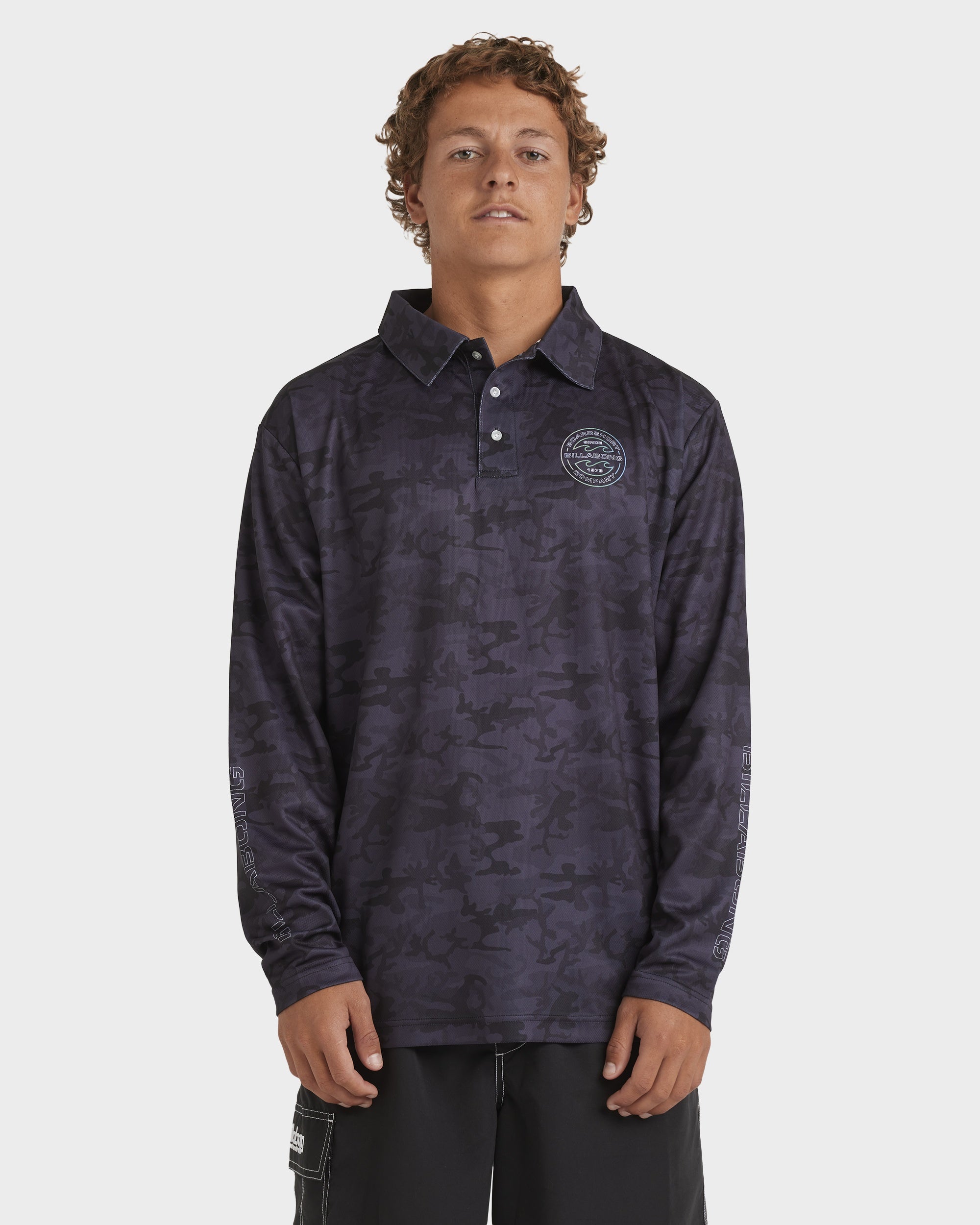 Mens Fisho Long Sleeve Rash Vest