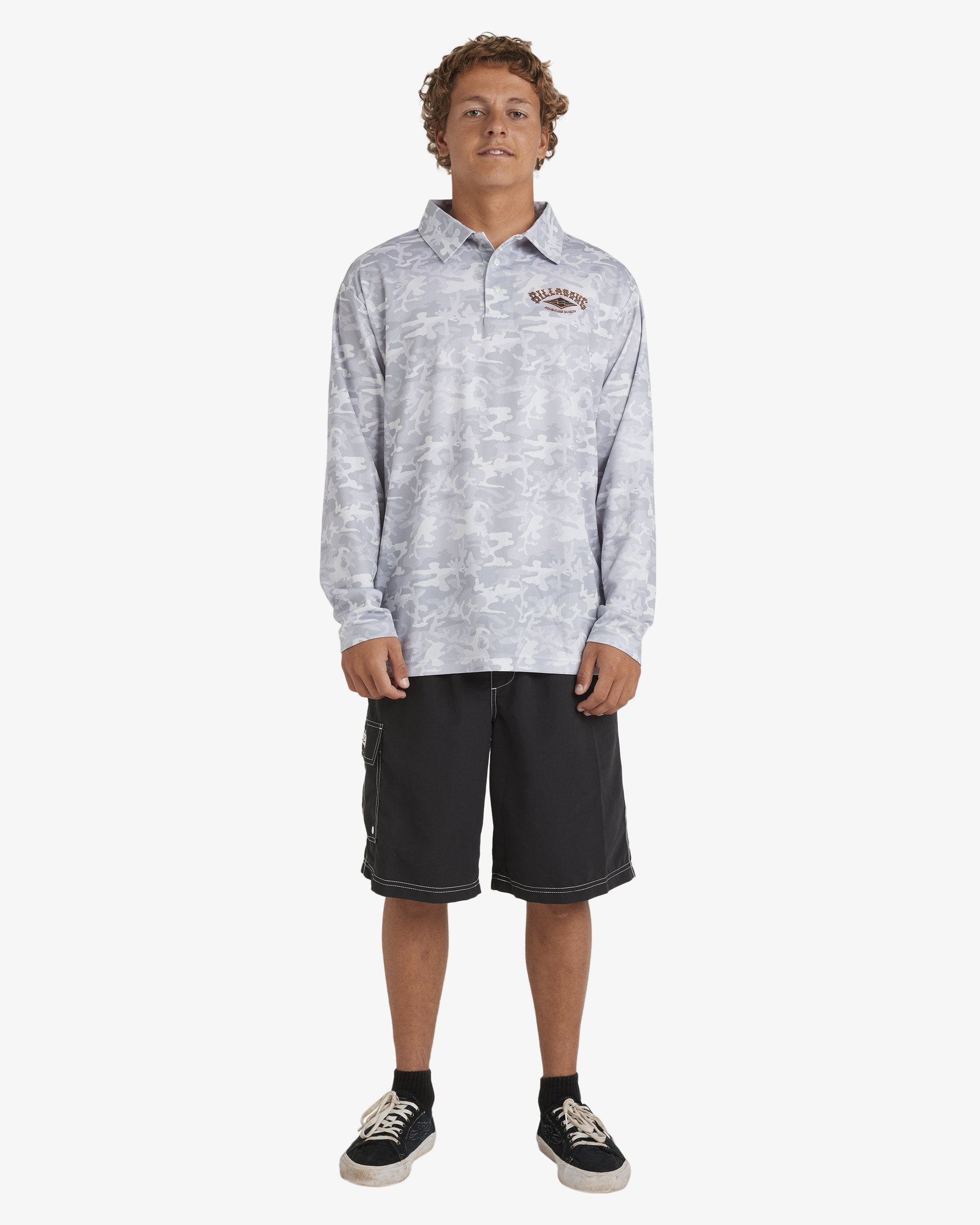Mens Fisho Long Sleeve Rash Vest