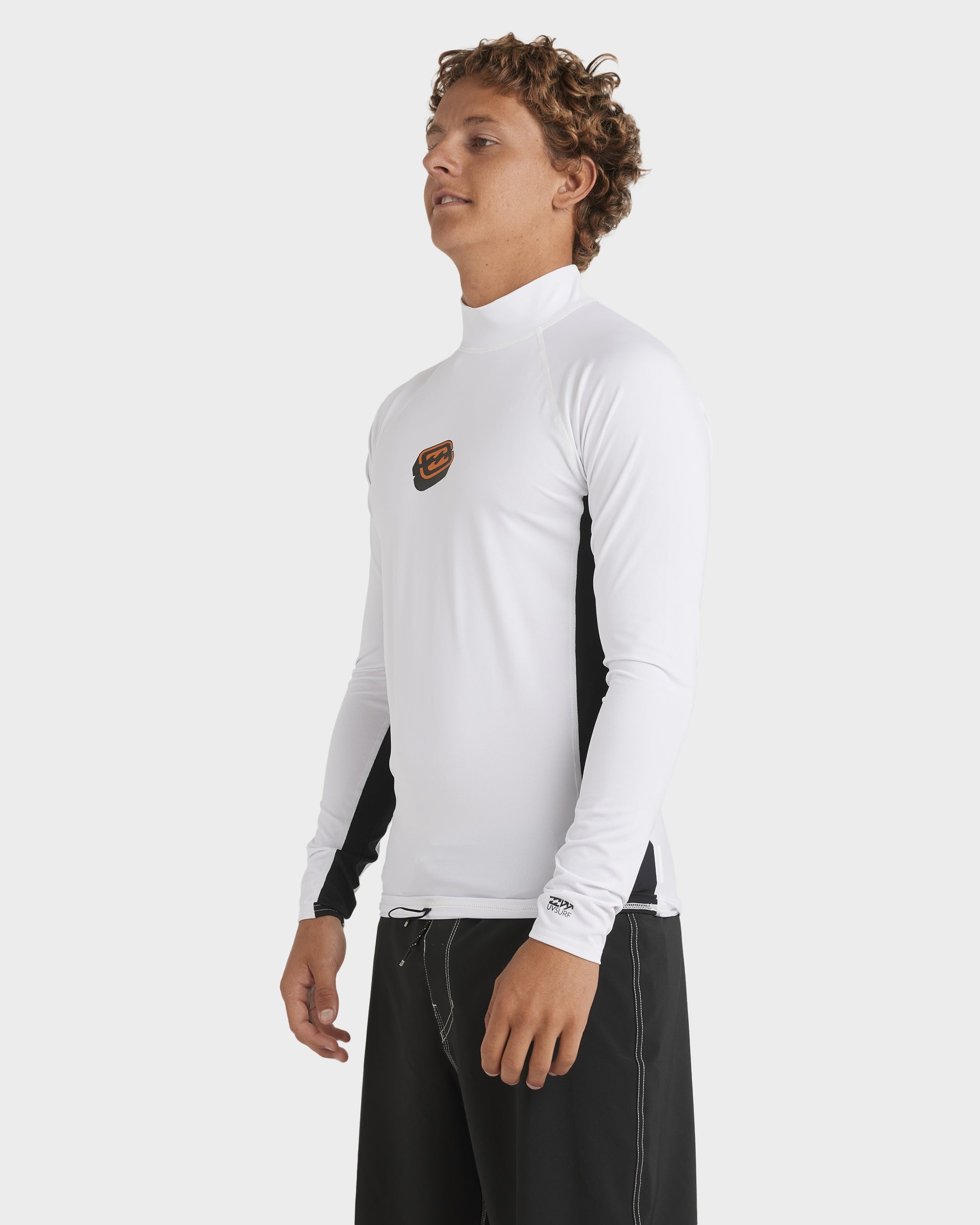 Mens Jimmy Contrast Long Sleeve Rash Vest