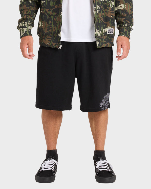 Mens Bad Dog Fleece Walkshorts