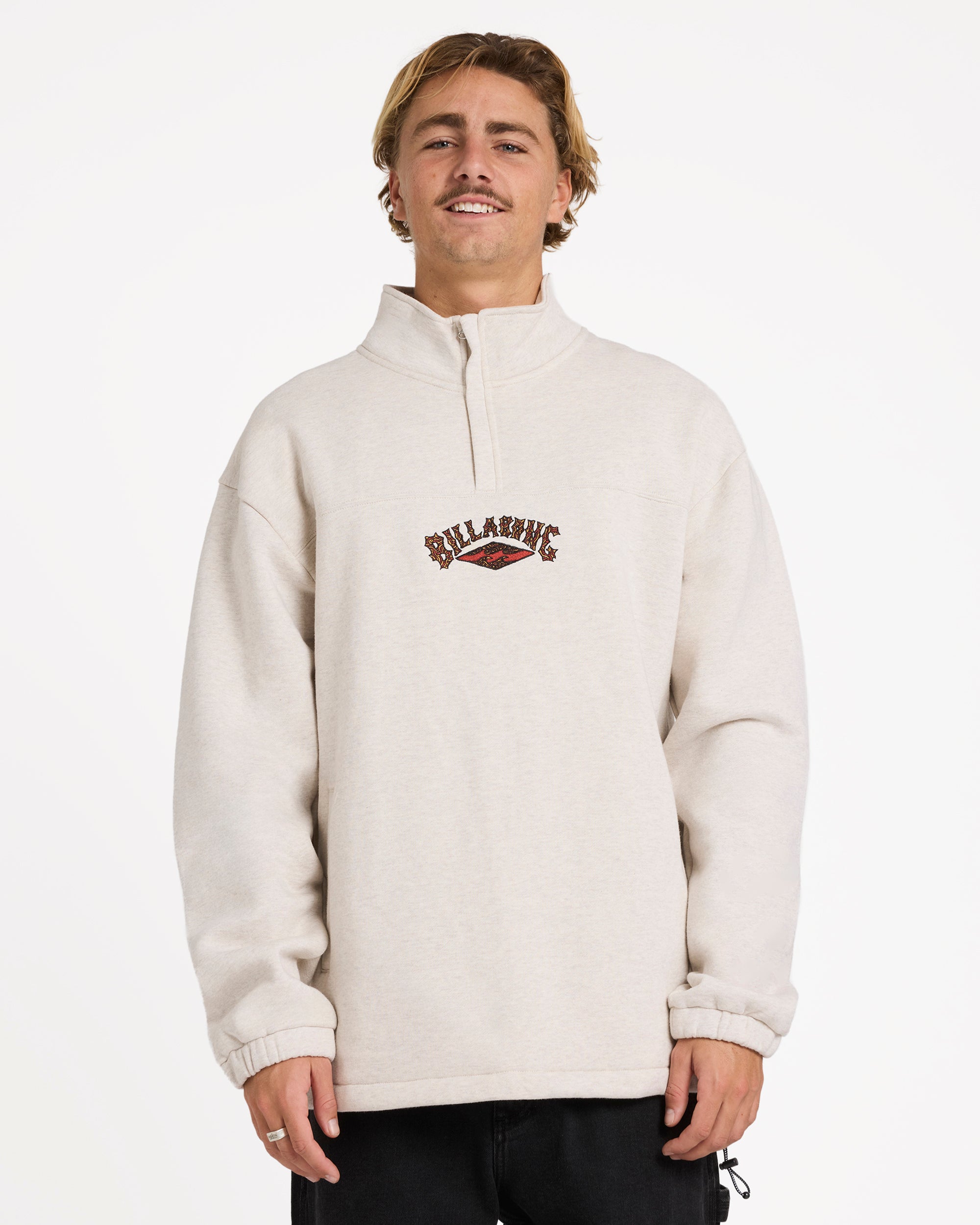 Mens Otis King Prawn Quarter Zip Fleece Pullover