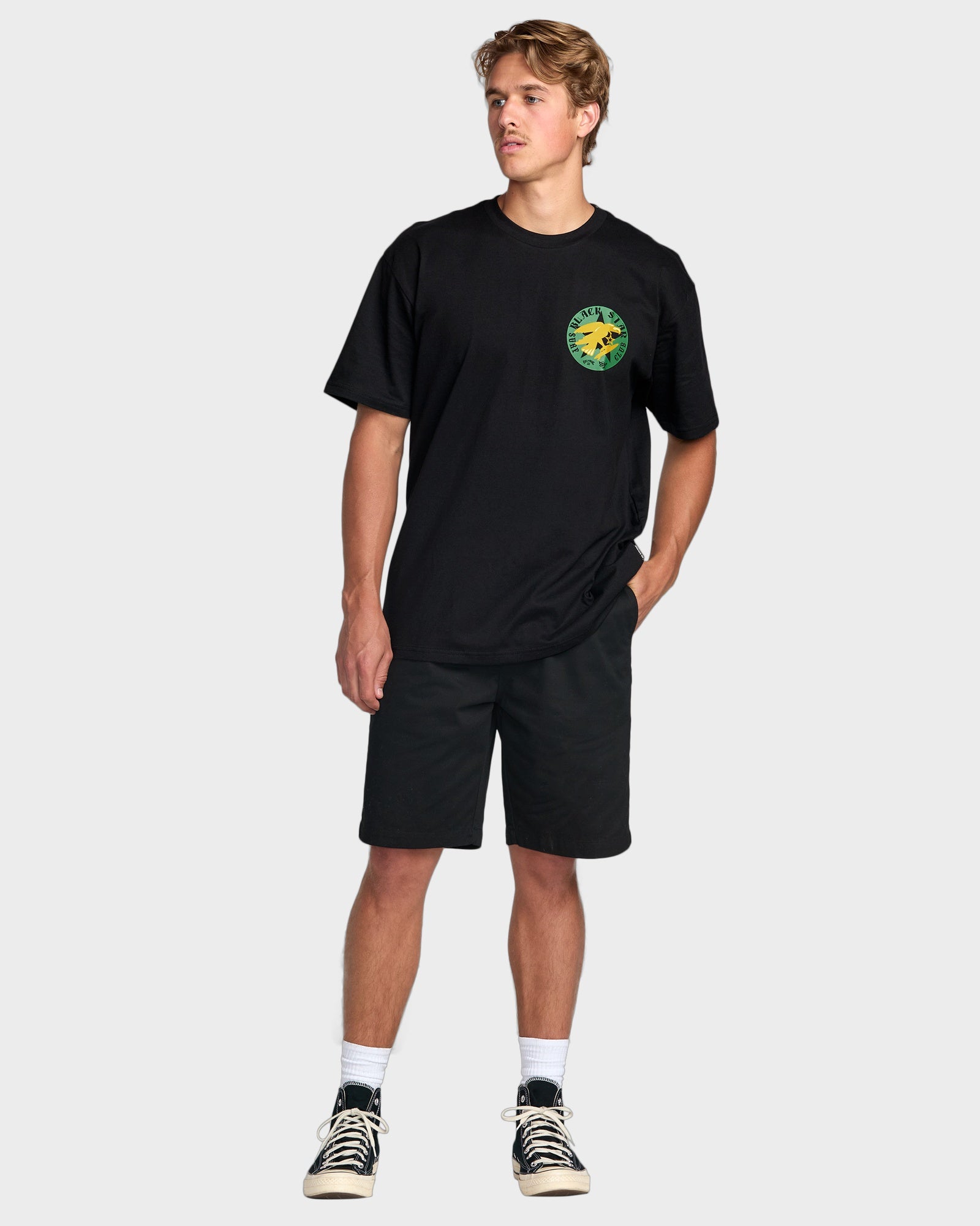 Mens Black Star T-Shirt